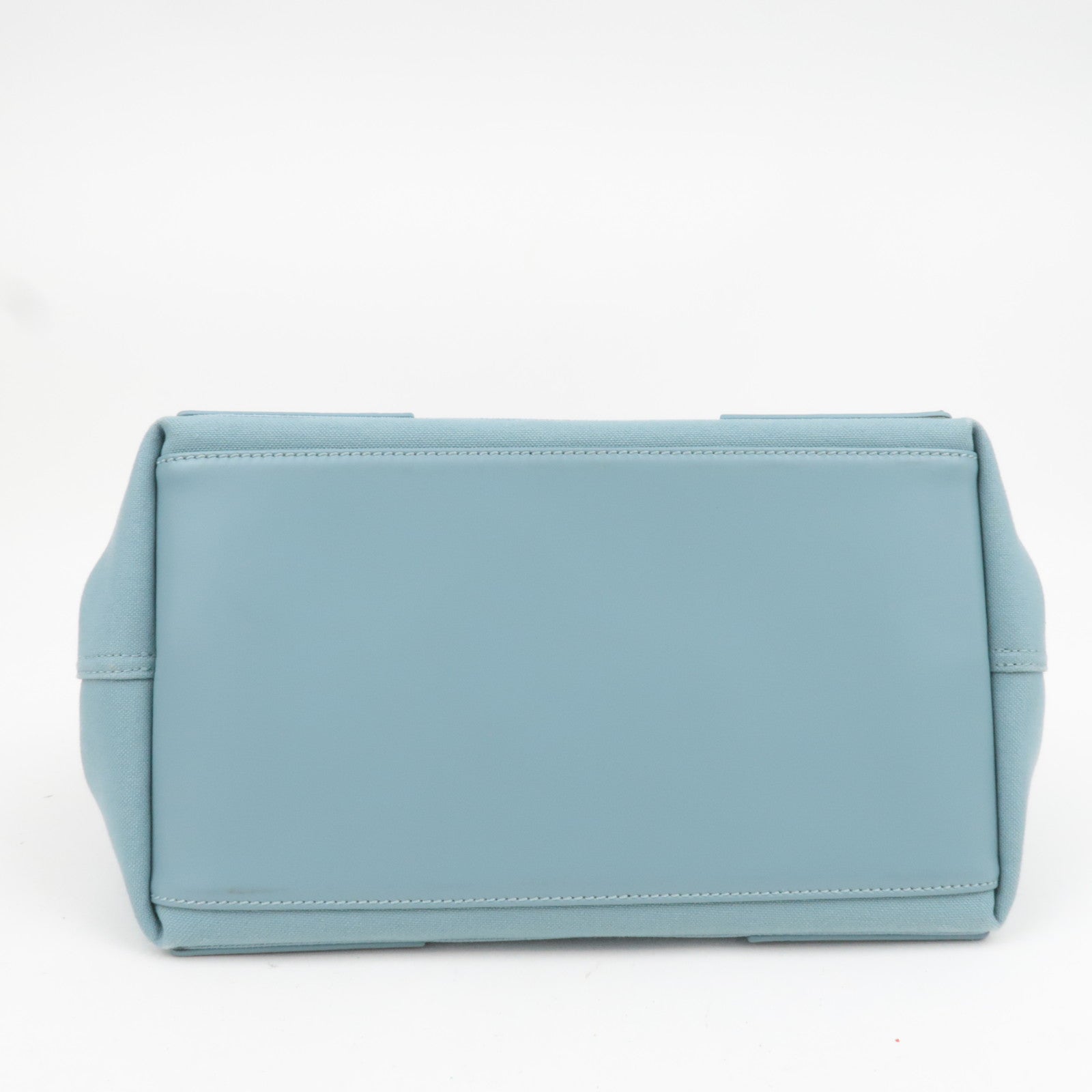 BALENCIAGA Navy Cabas S Canvas Tote Bag Light Blue 339933
