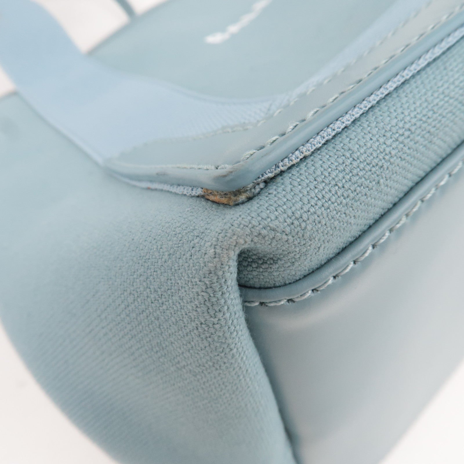 BALENCIAGA Navy Cabas S Canvas Tote Bag Light Blue 339933