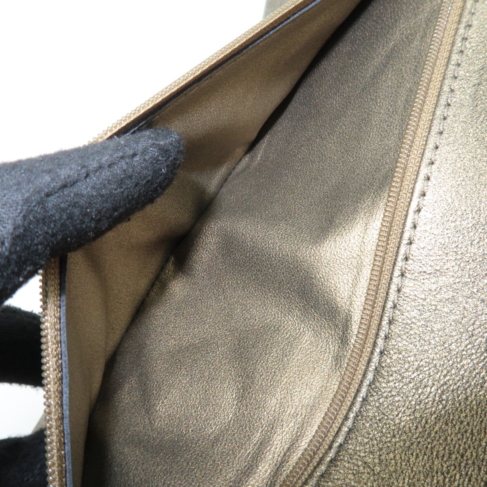 CHANEL 2.55 Matelasse Double Flap Caviarskin Chain Shoulder Bag Khaki