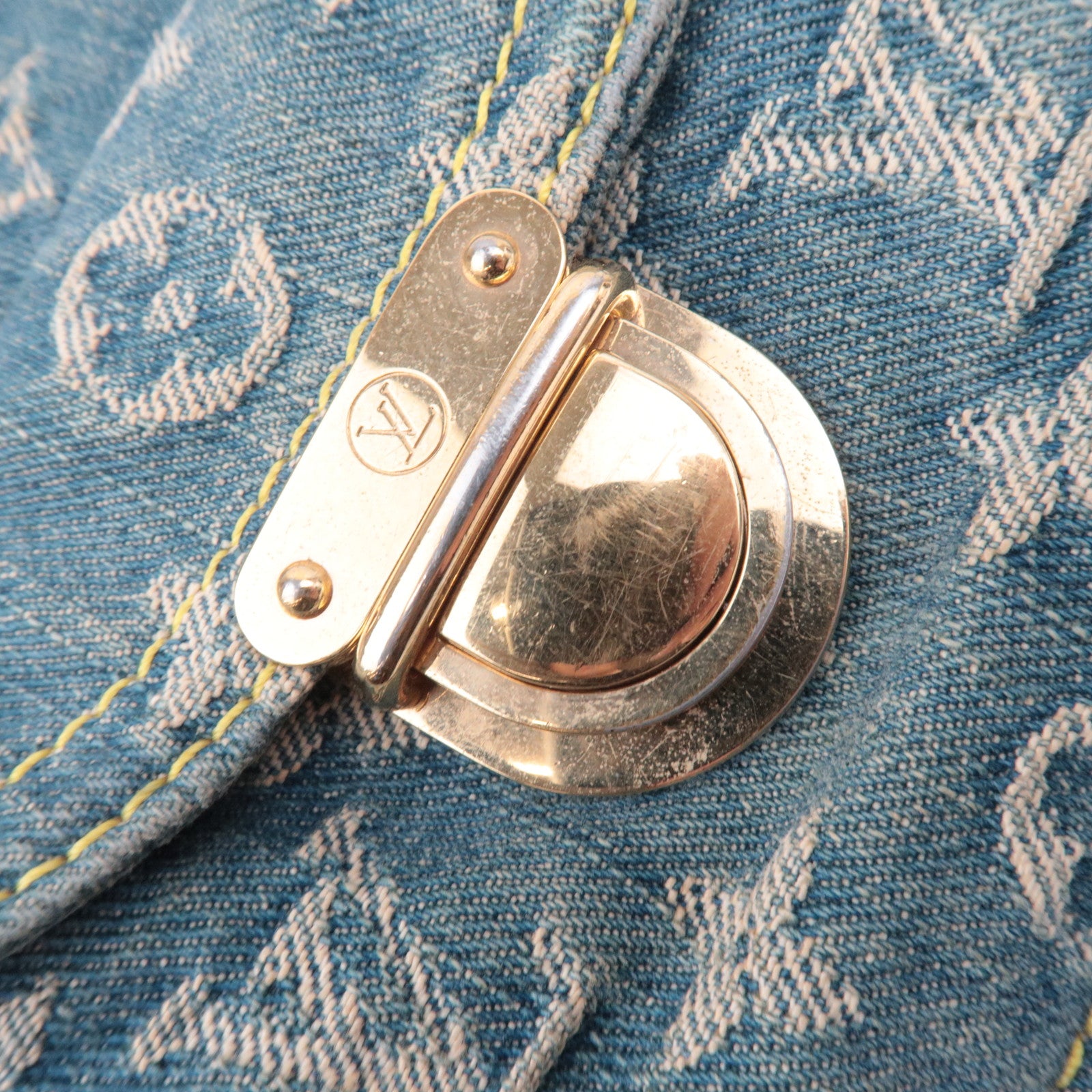 Louis Vuitton Monogram Denim Baggy GM Shoulder Bag M95048