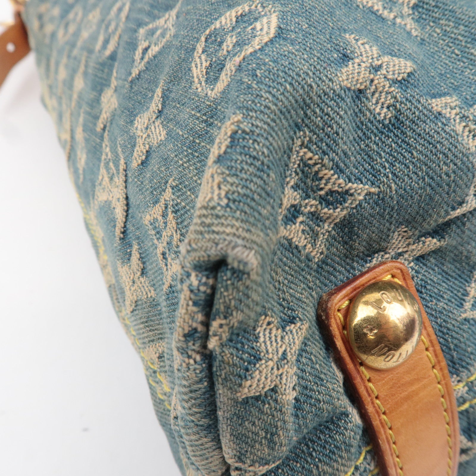 Louis Vuitton Monogram Denim Baggy GM Shoulder Bag M95048