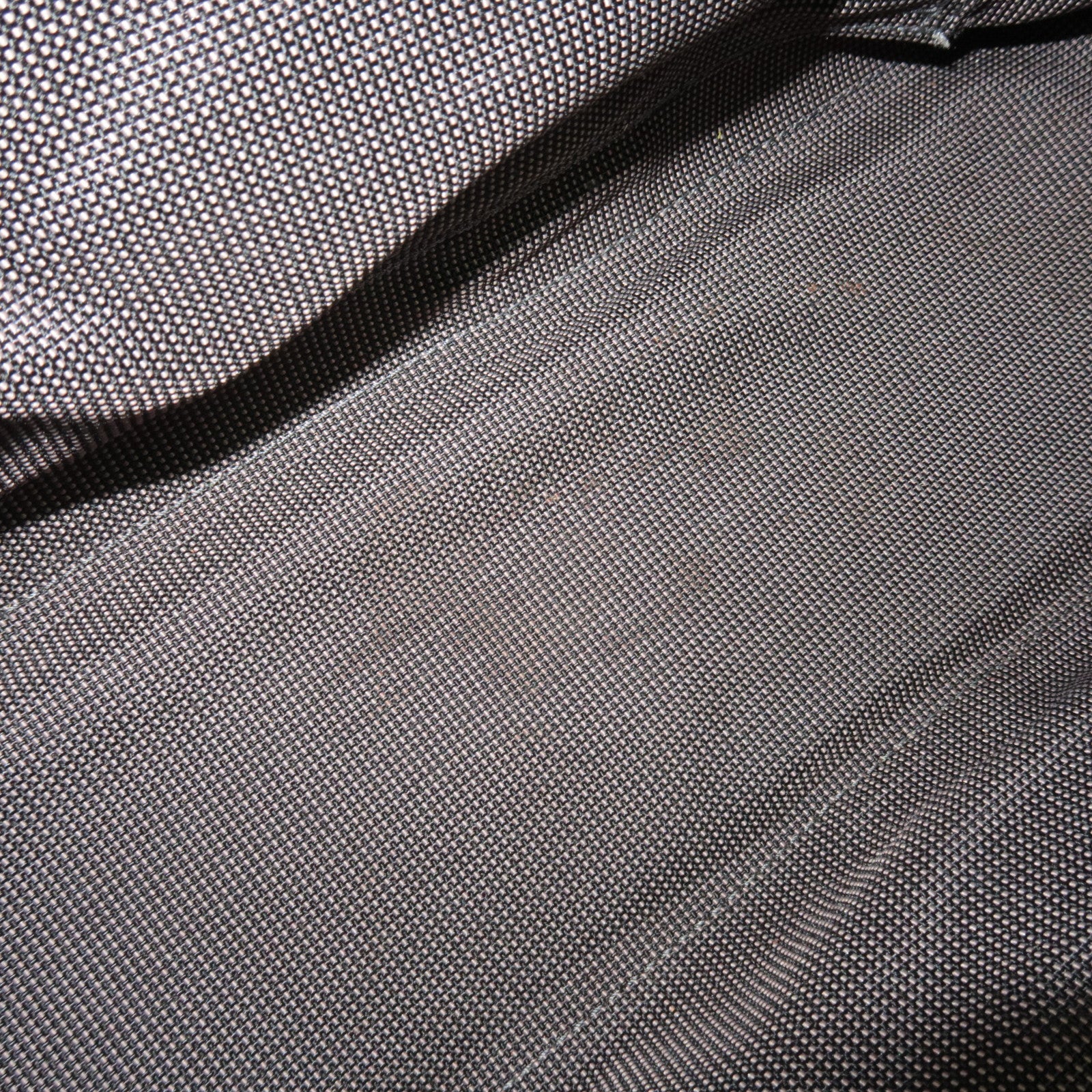 HERMES Her Line MM Nylon Canvas Tote Bag Gray