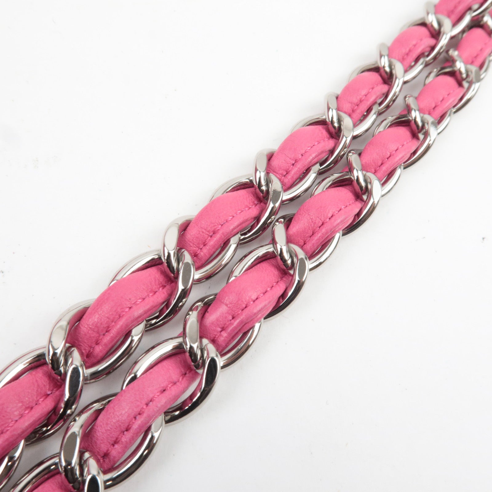 CHANEL Jumbo Matelasse 30 Double Flap Chain Shoulder Bag Lambskin Pink