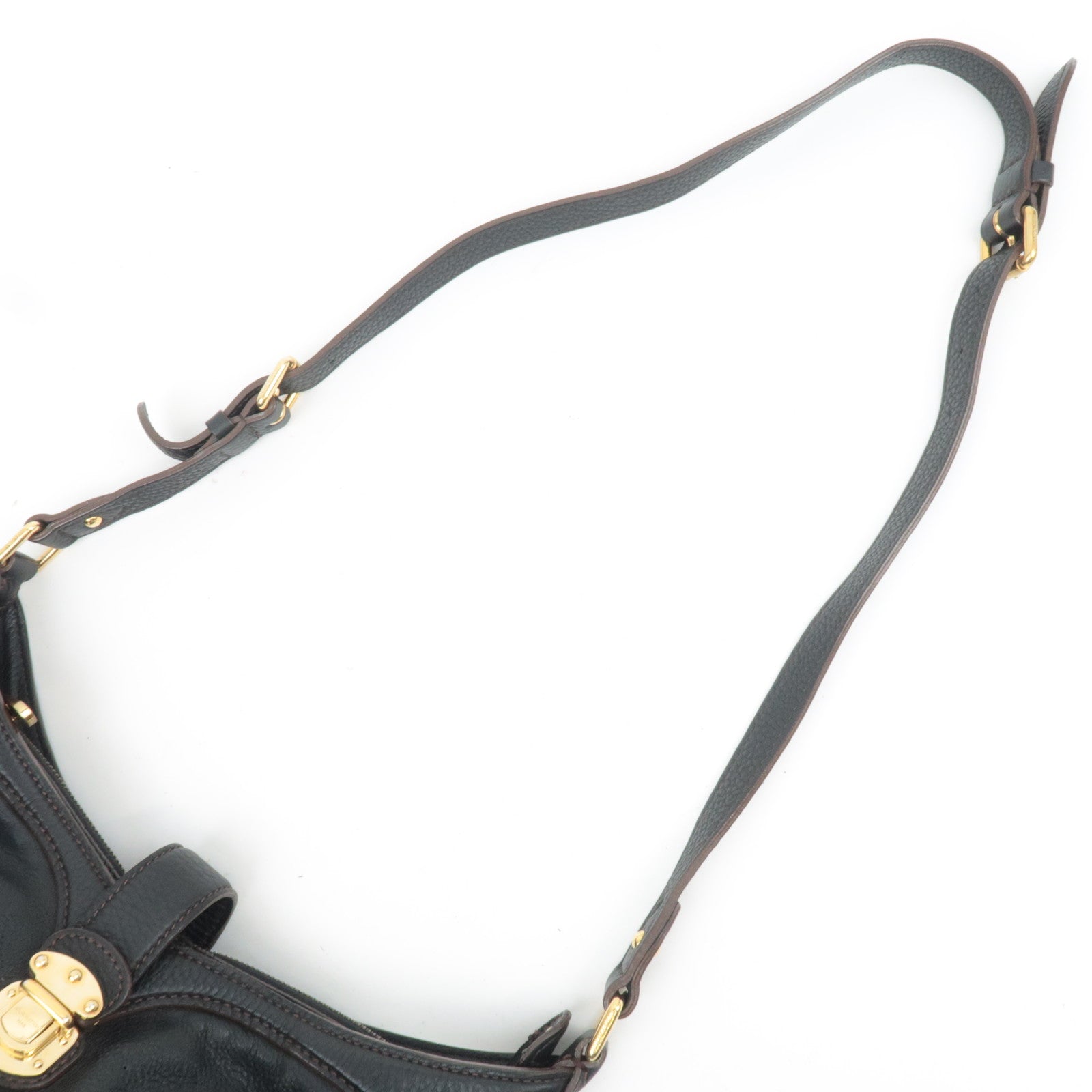 Louis Vuitton Monogram Mahina XS Shoulder Bag Noir M95660