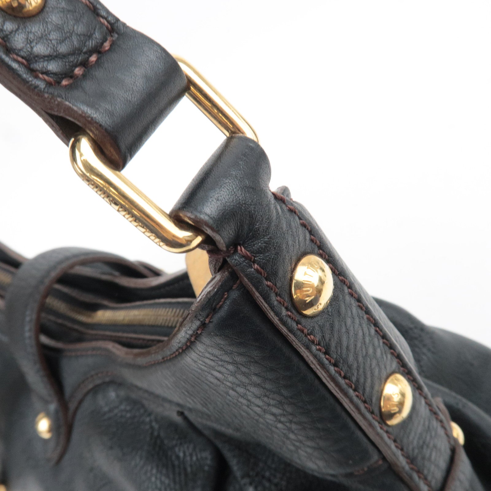 Louis Vuitton Monogram Mahina XS Shoulder Bag Noir M95660