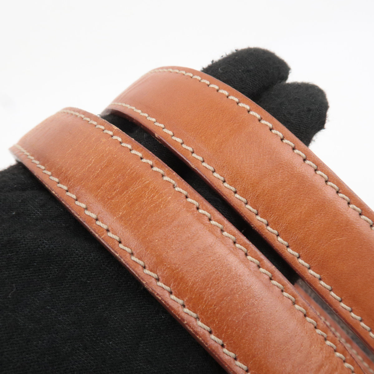 CELINE Macadam PVC Leather Handbag Brown
