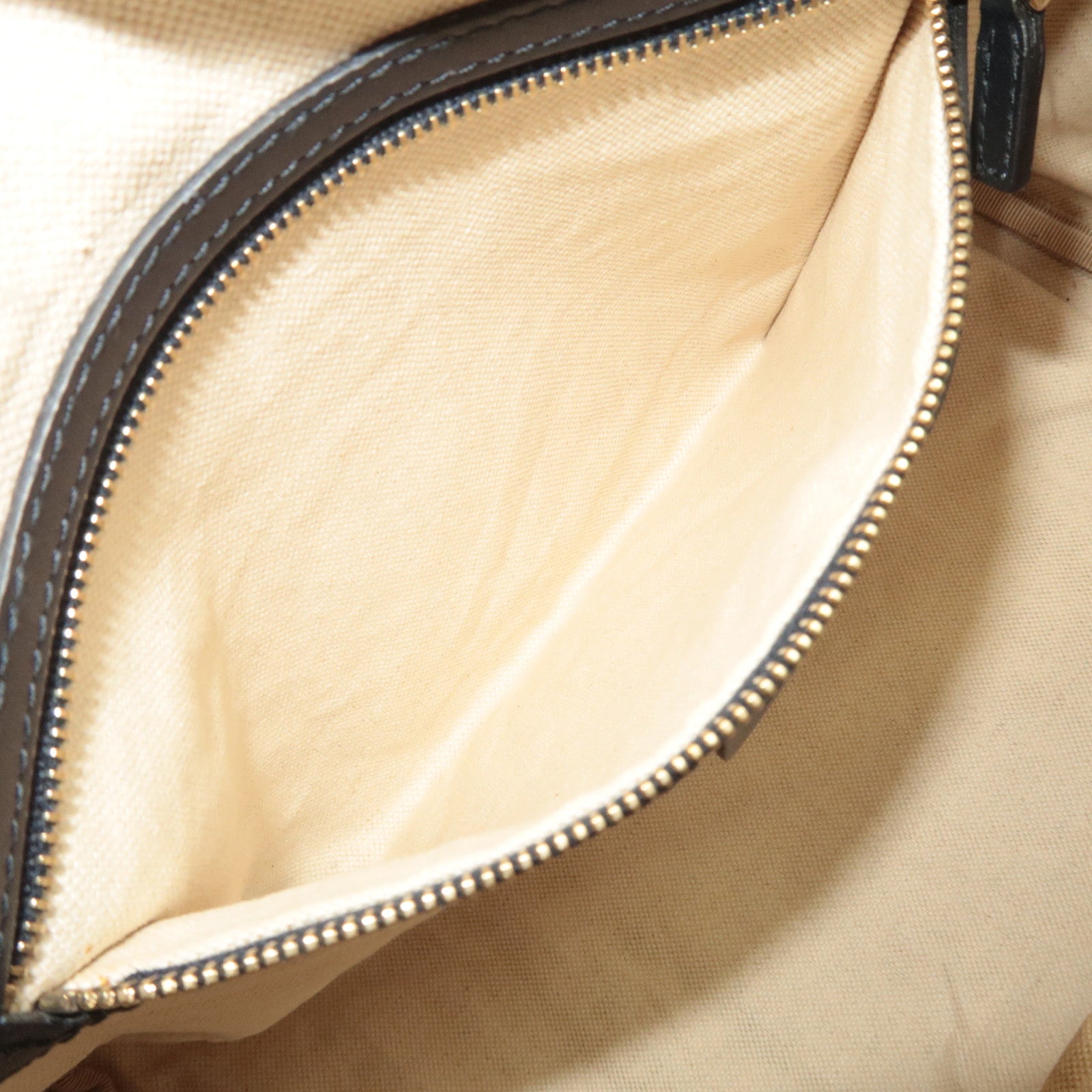 GUCCI Sherry GG Canvas 2Way Handbag Beige Navy 247205