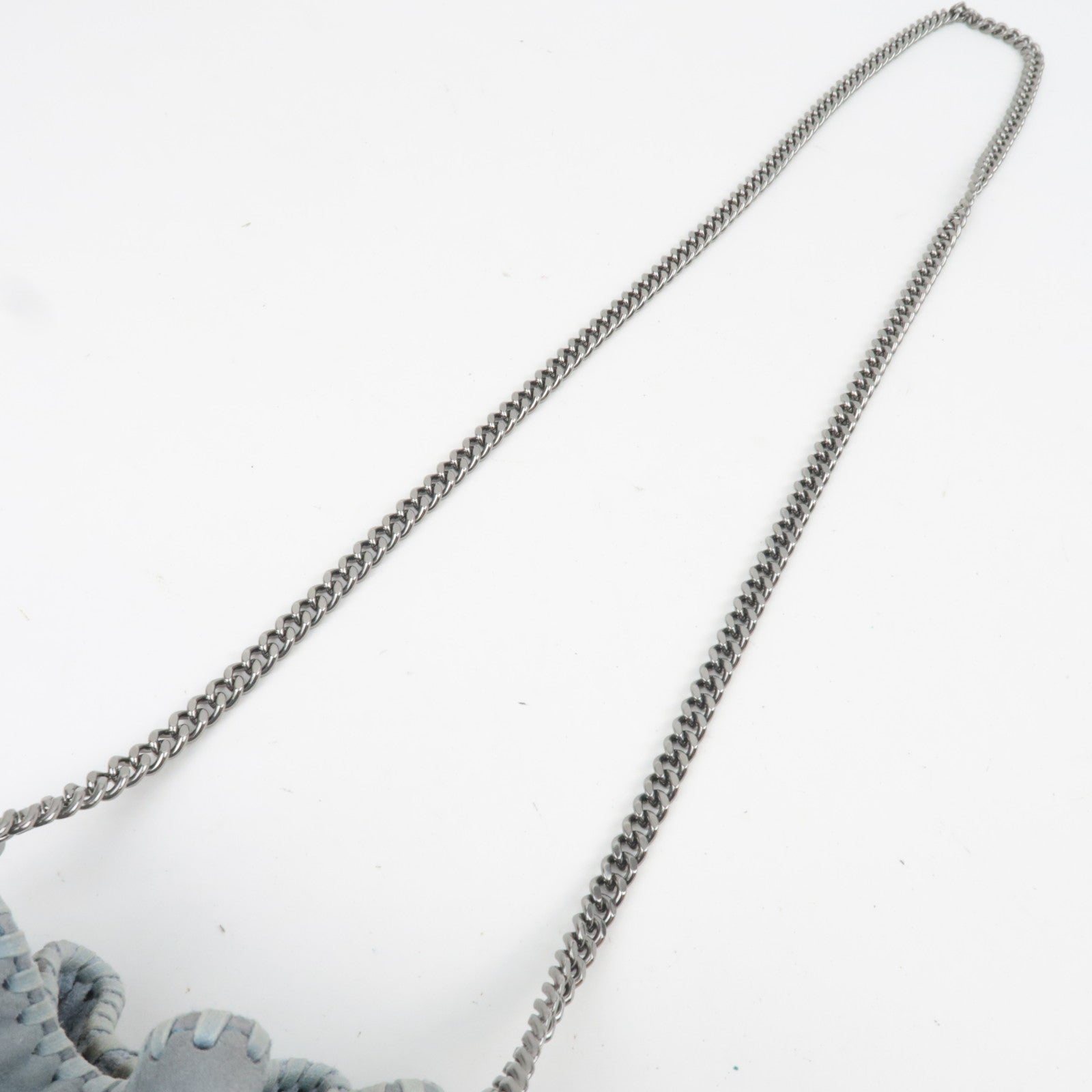Stella McCartney Falabella Small Fringe Chain Shoulder Bag Gray