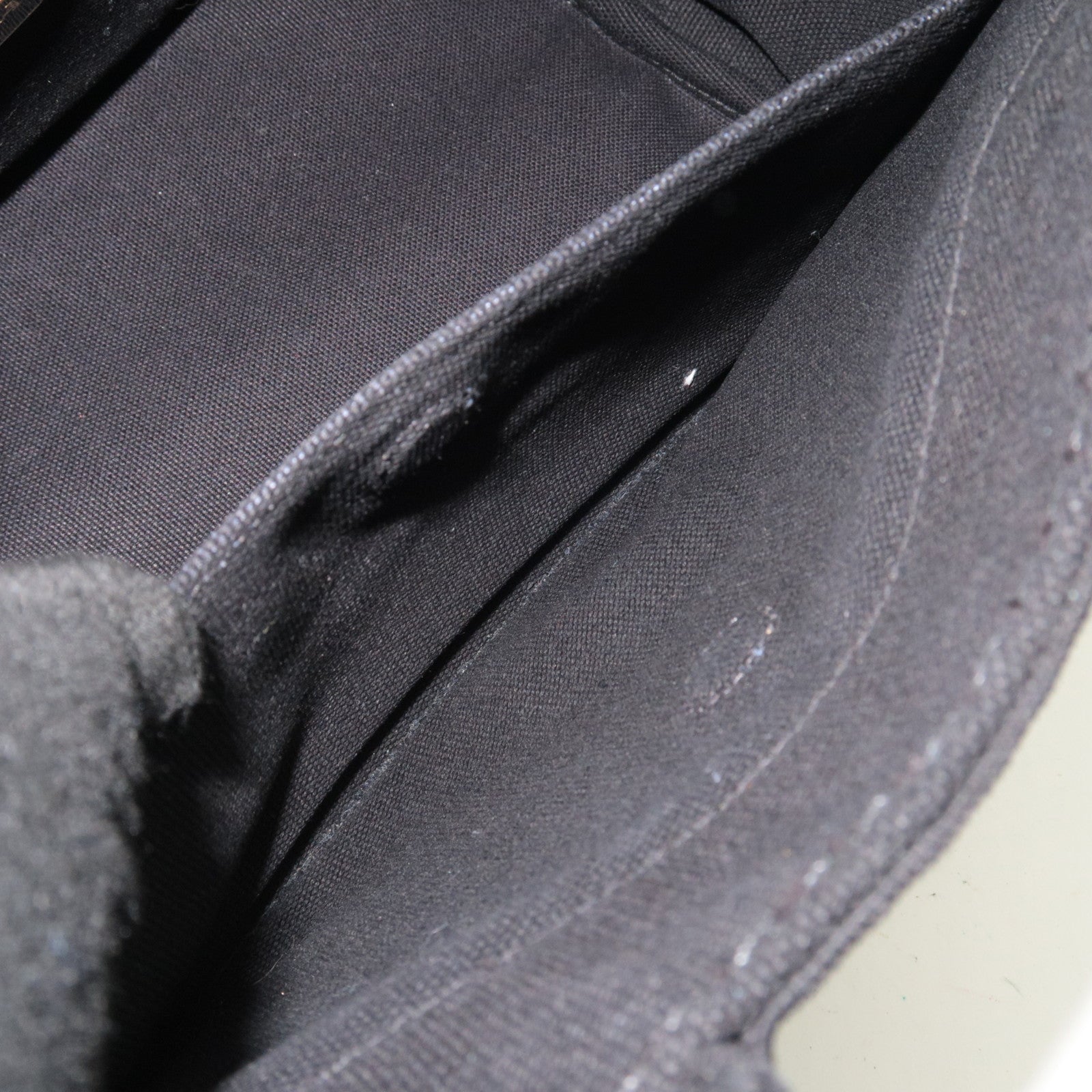 PRADA Canapa Mini 2Way Canvas Tote Bag Black 1BG439