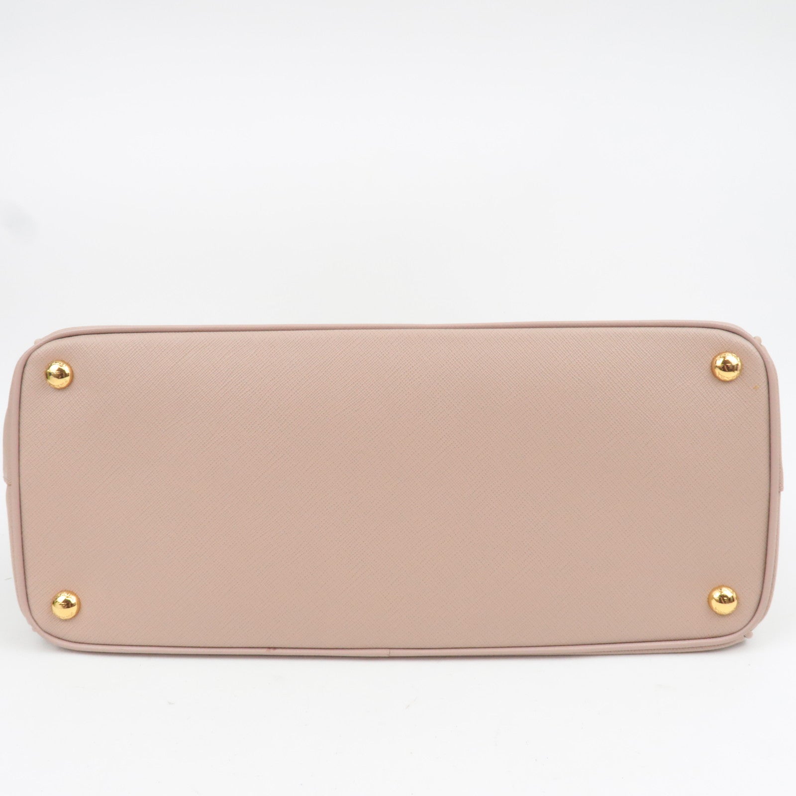 PRADA Saffiano Galleria Leather Handbag Pink Beige BN1786