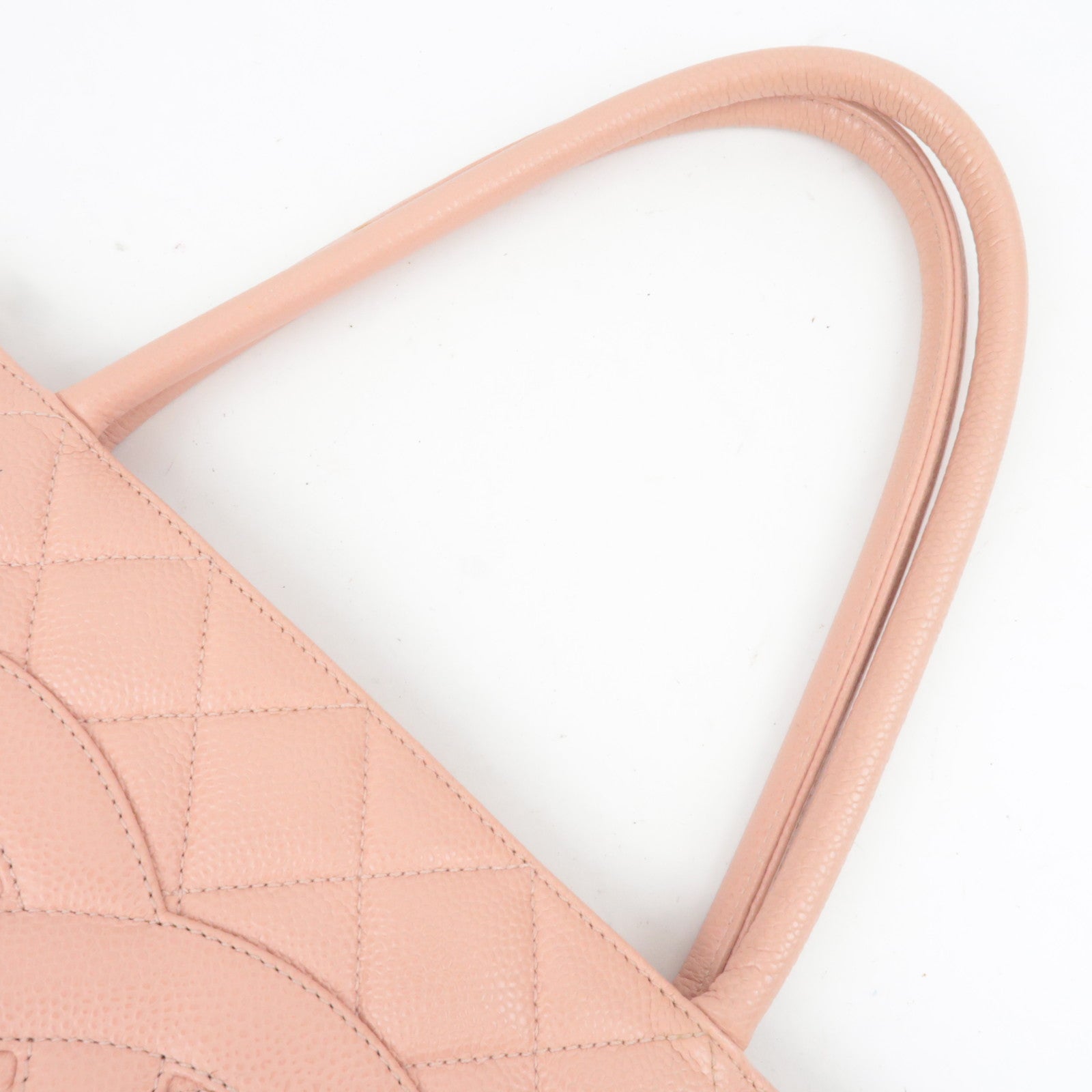 CHANEL Medallion Tote Bag Caviarskin Pink A01804
