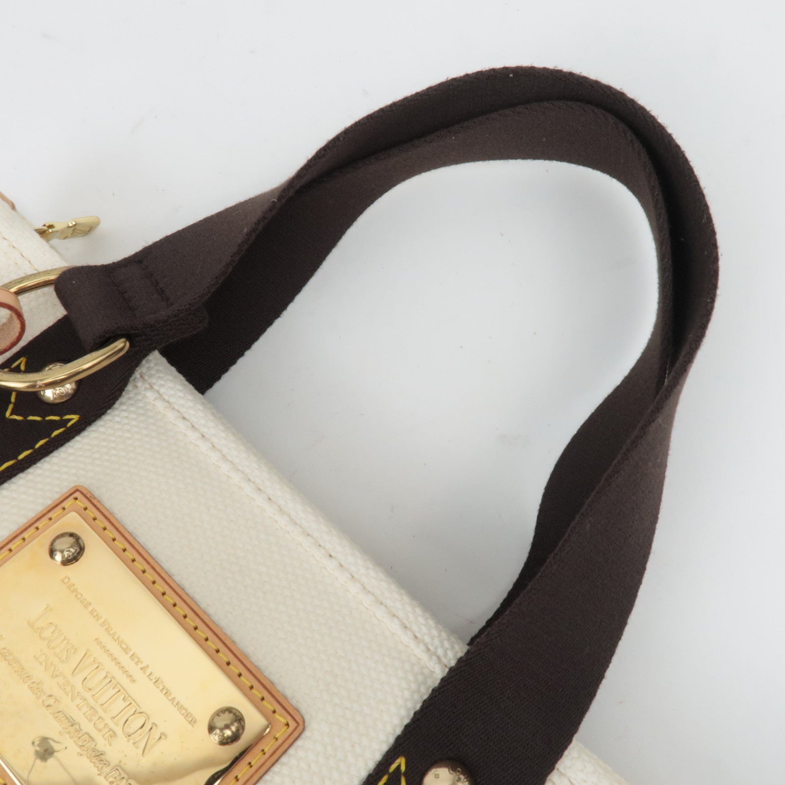 Louis Vuitton Antigua Cabas PM Handbag Ecru M40039
