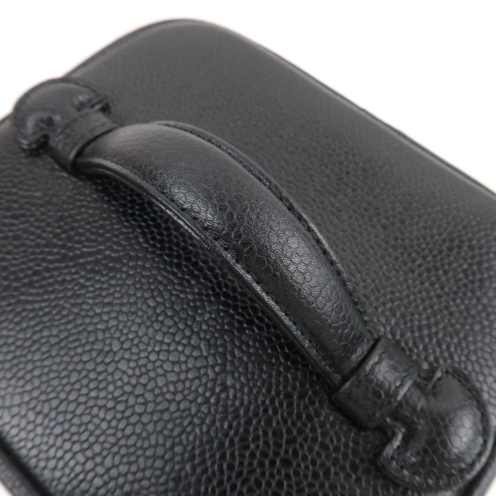 CHANEL Coco Mark Caviarskin Vanity Bag Black A01998