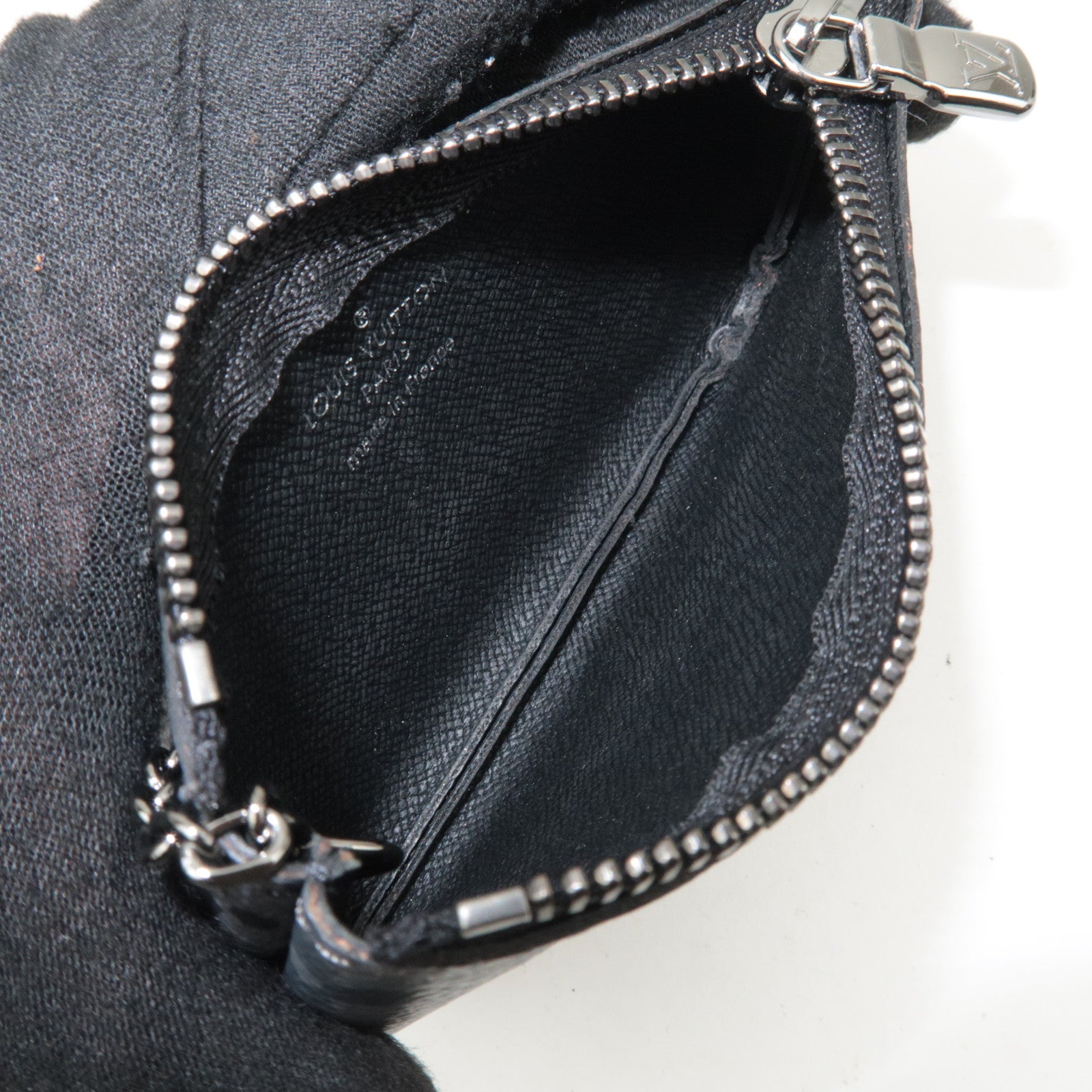 Louis Vuitton Monogram Eclipse Pochette Cles Coin Case M80905