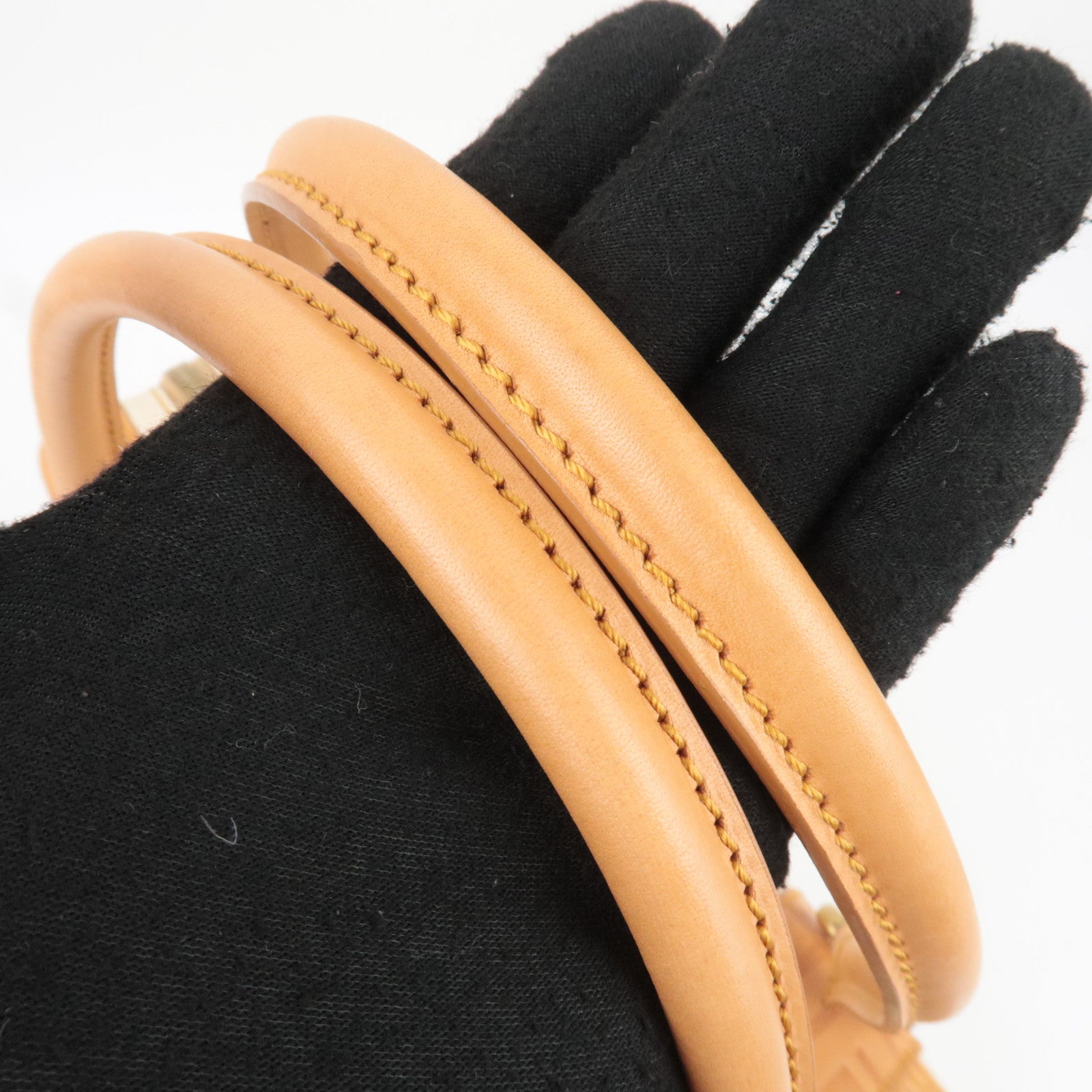 FENDI Zucca Leather Handbag Beige 8BL096