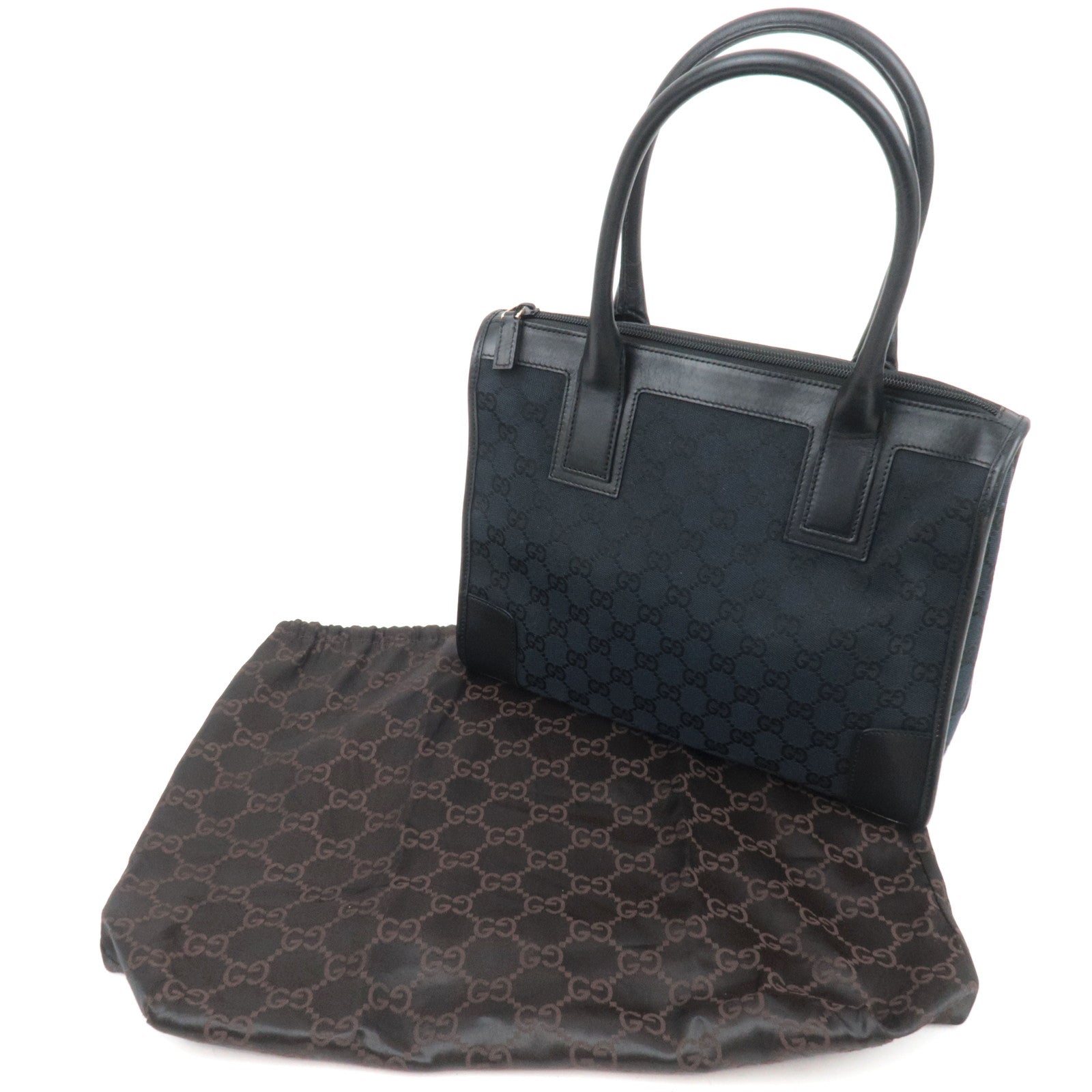 GUCCI GG Canvas Handbag Black 000.0855