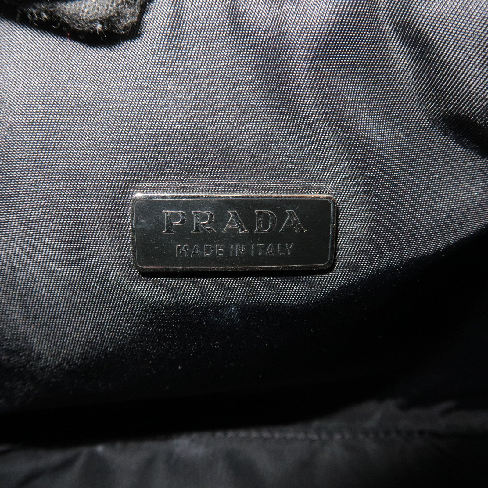 PRADA Nylon Small Handbag Black