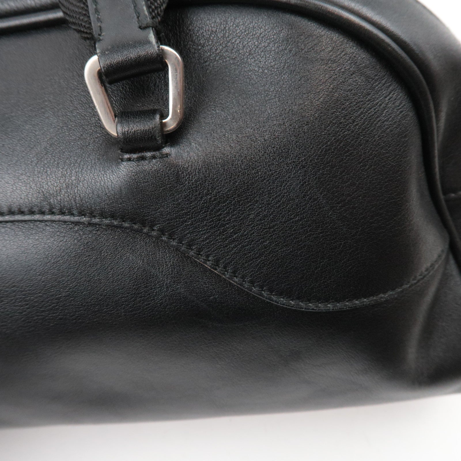 PRADA Leather Shoulder Bag Black