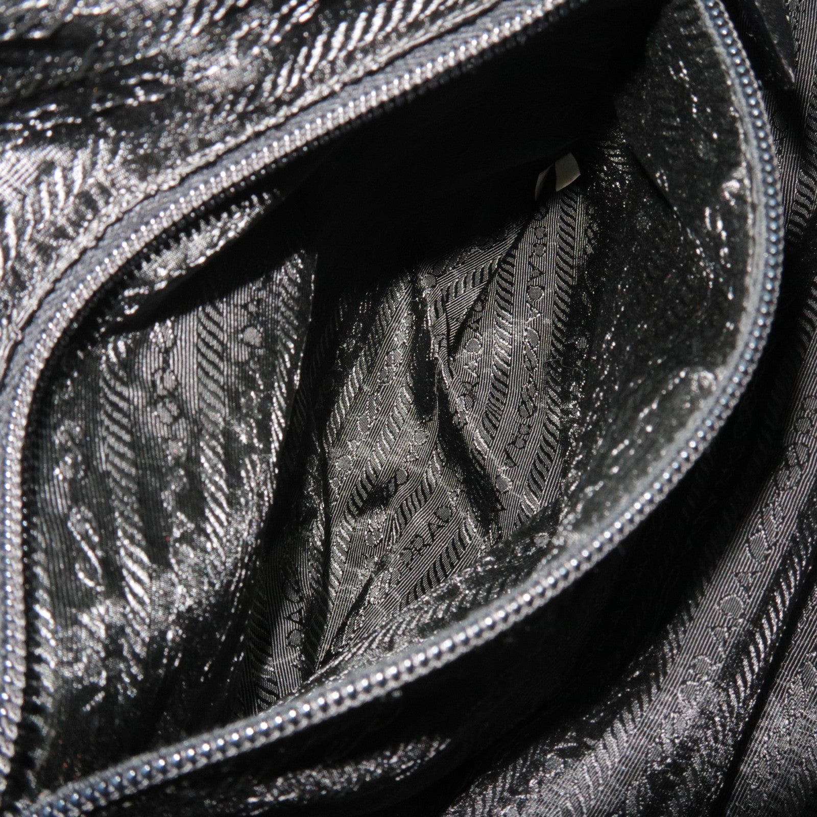 PRADA Leather Shoulder Bag Black