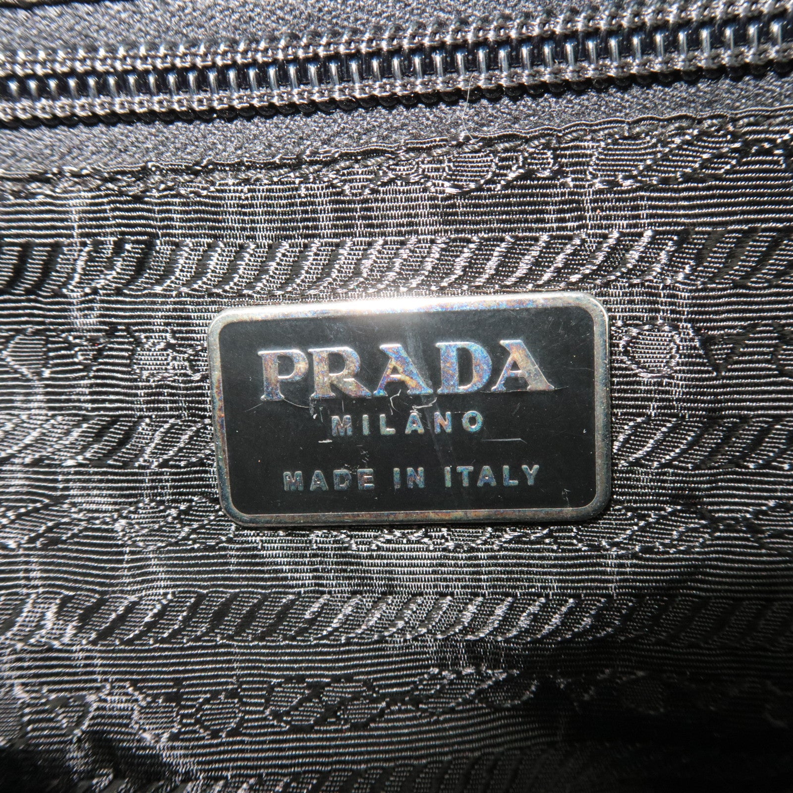 PRADA Leather Shoulder Bag Black