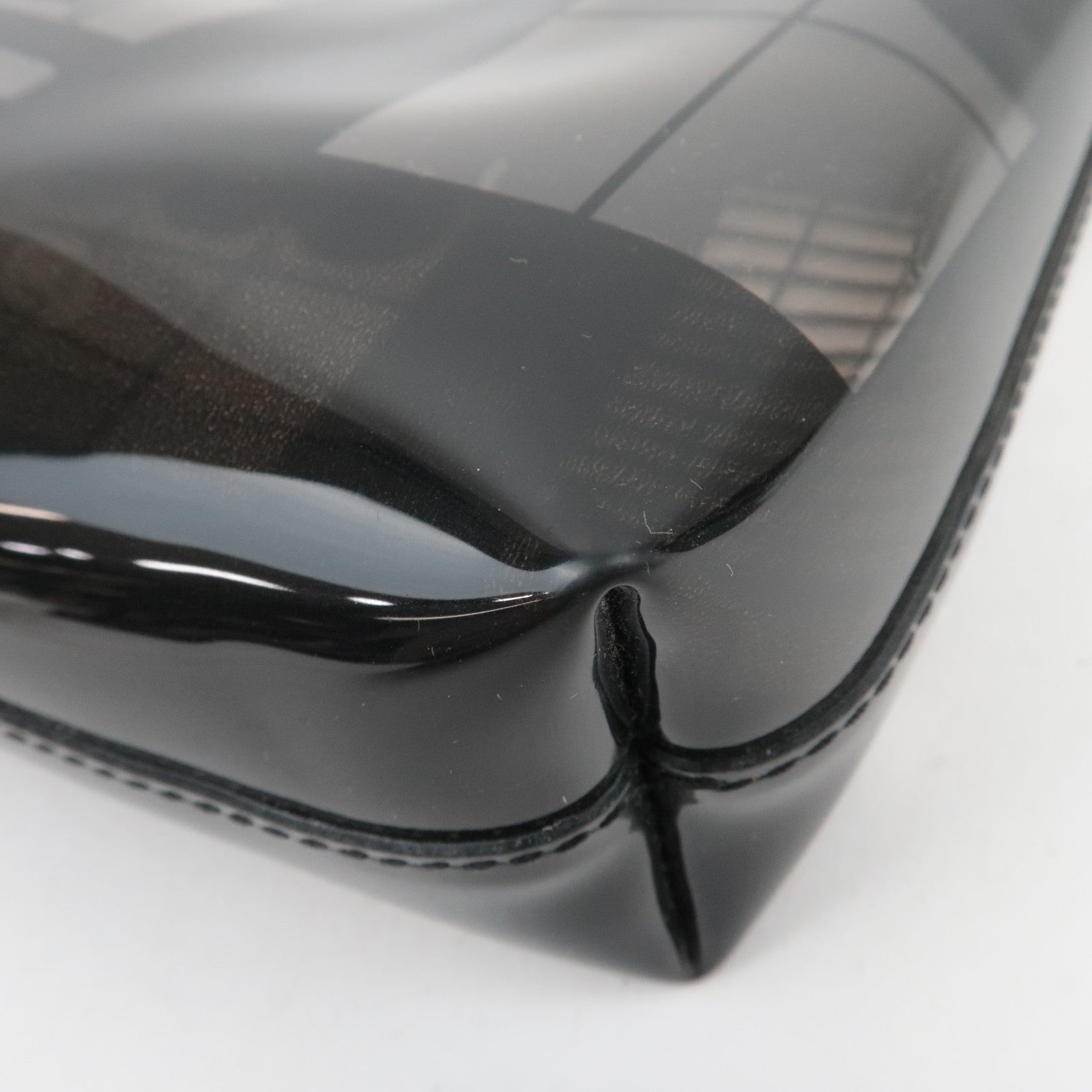 CHANEL Window Line Clear Shoulder Bag Black