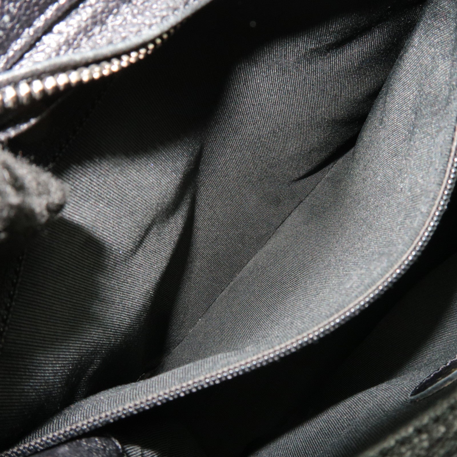 CHANEL Bicolore Tortoiseshell Handle Leather Tote Bag Black