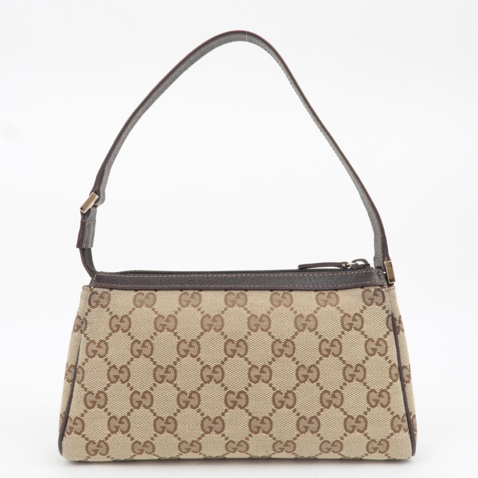 GUCCI Abby GG Canvas Small Shoulder Bag Brown 145750