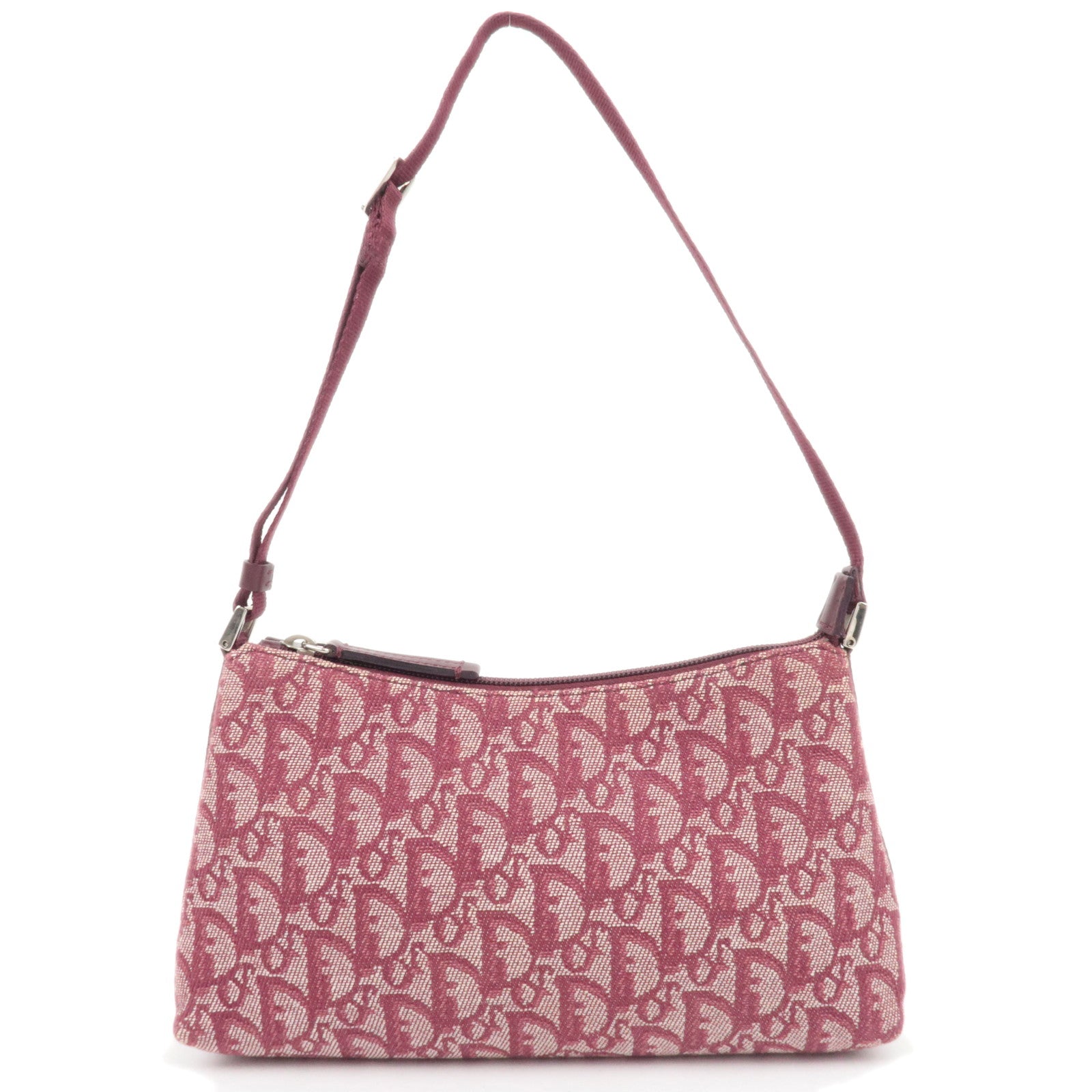 Christian Dior Trotter Canvas Shoulder Bag Red88614