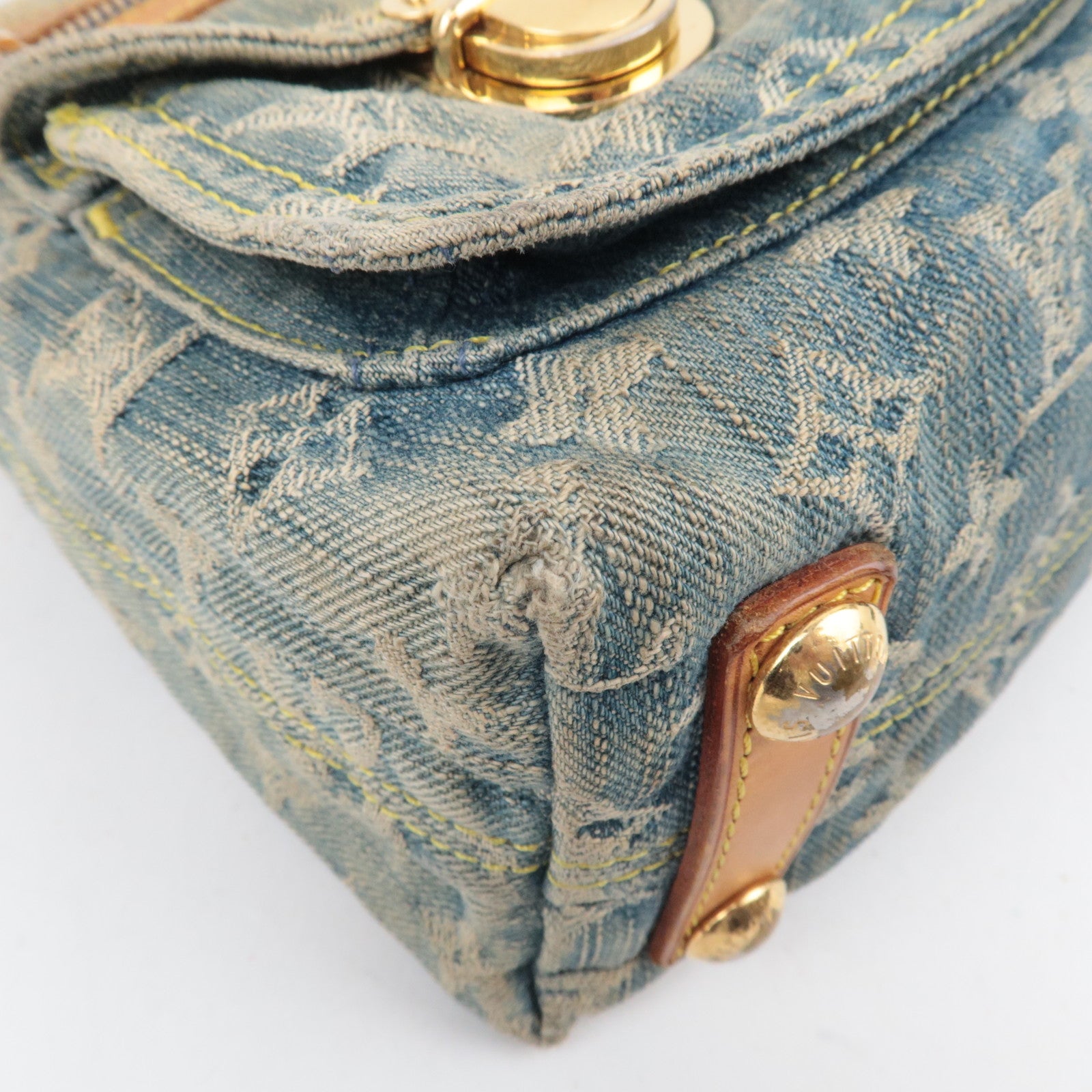 Louis Vuitton Monogram Denim Baggy PM Shoulder Bag M95049