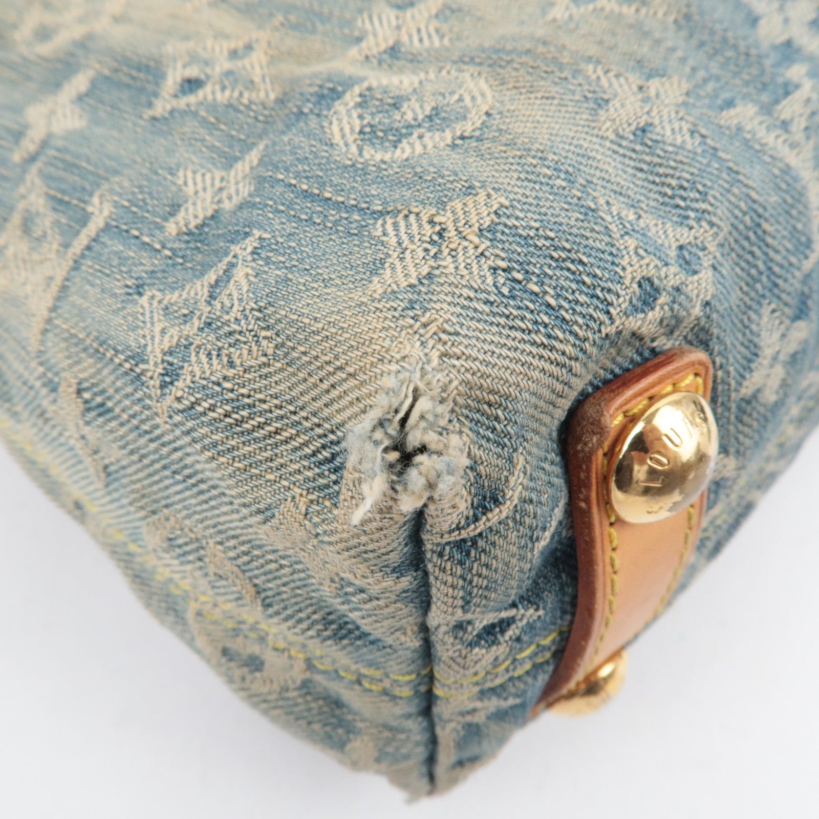 Louis Vuitton Monogram Denim Baggy PM Shoulder Bag M95049