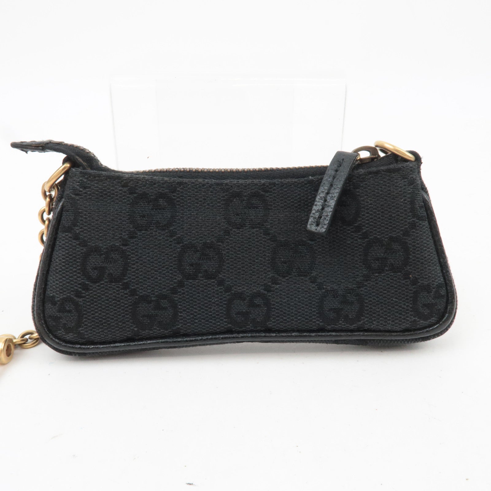 GUCCI GG Canvas Coin Case Black 120973