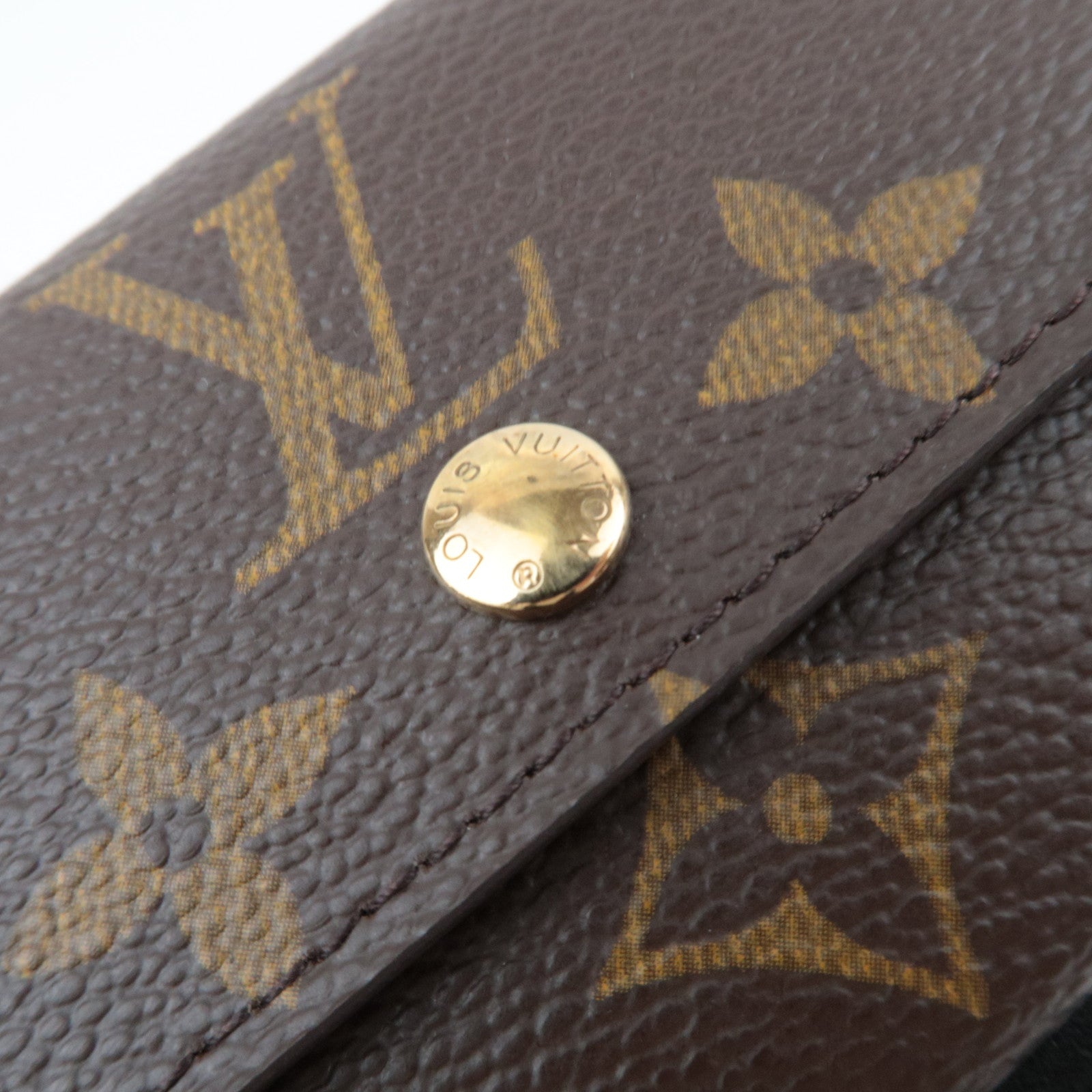 Louis Vuitton Monogram Porte Monnaie Plat Coin Purse M61930