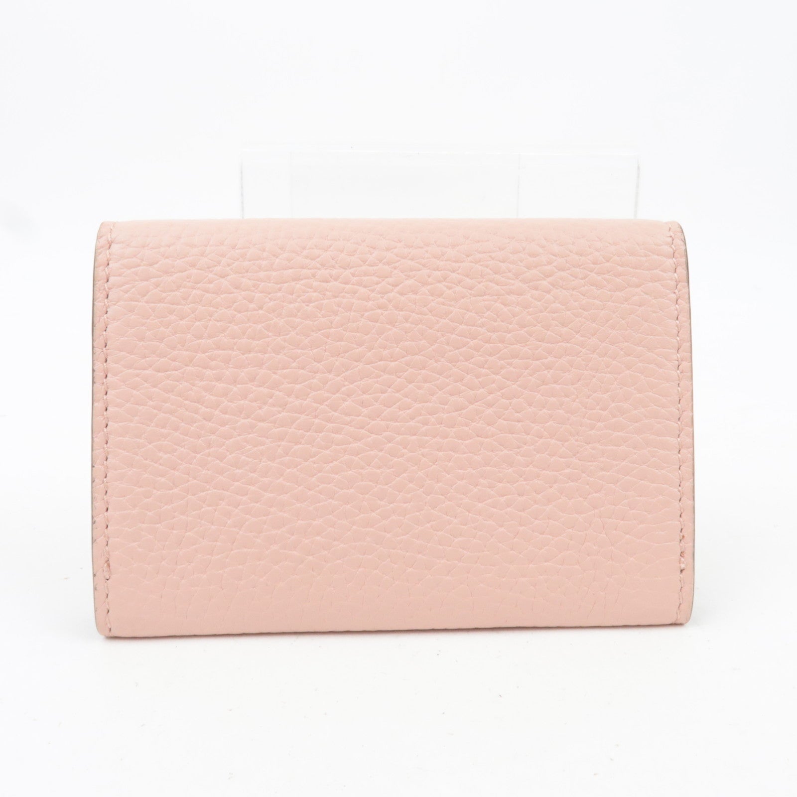 GUCCI Horsebit Leather Card Case Pink 745983