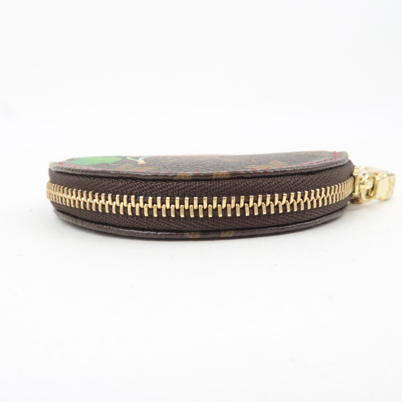 Louis Vuitton Monogram Cherry Porte Monnaie Rond Coin Case M95043