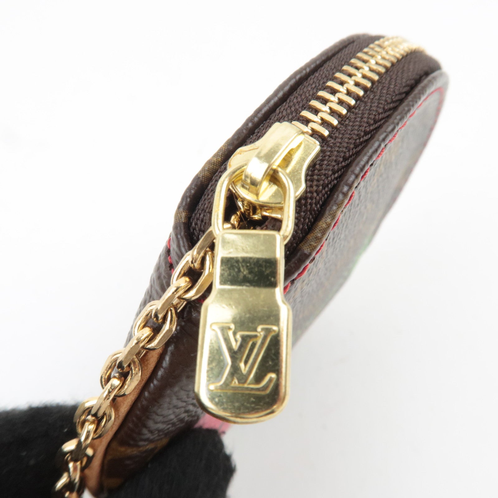 Louis Vuitton Monogram Cherry Porte Monnaie Rond Coin Case M95043