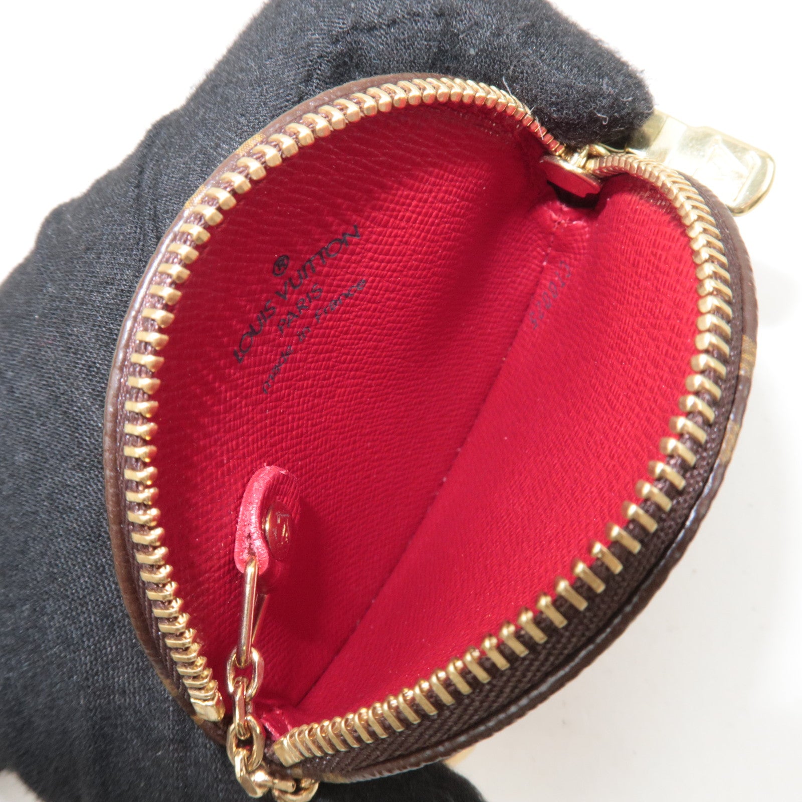 Louis Vuitton Monogram Cherry Porte Monnaie Rond Coin Case M95043