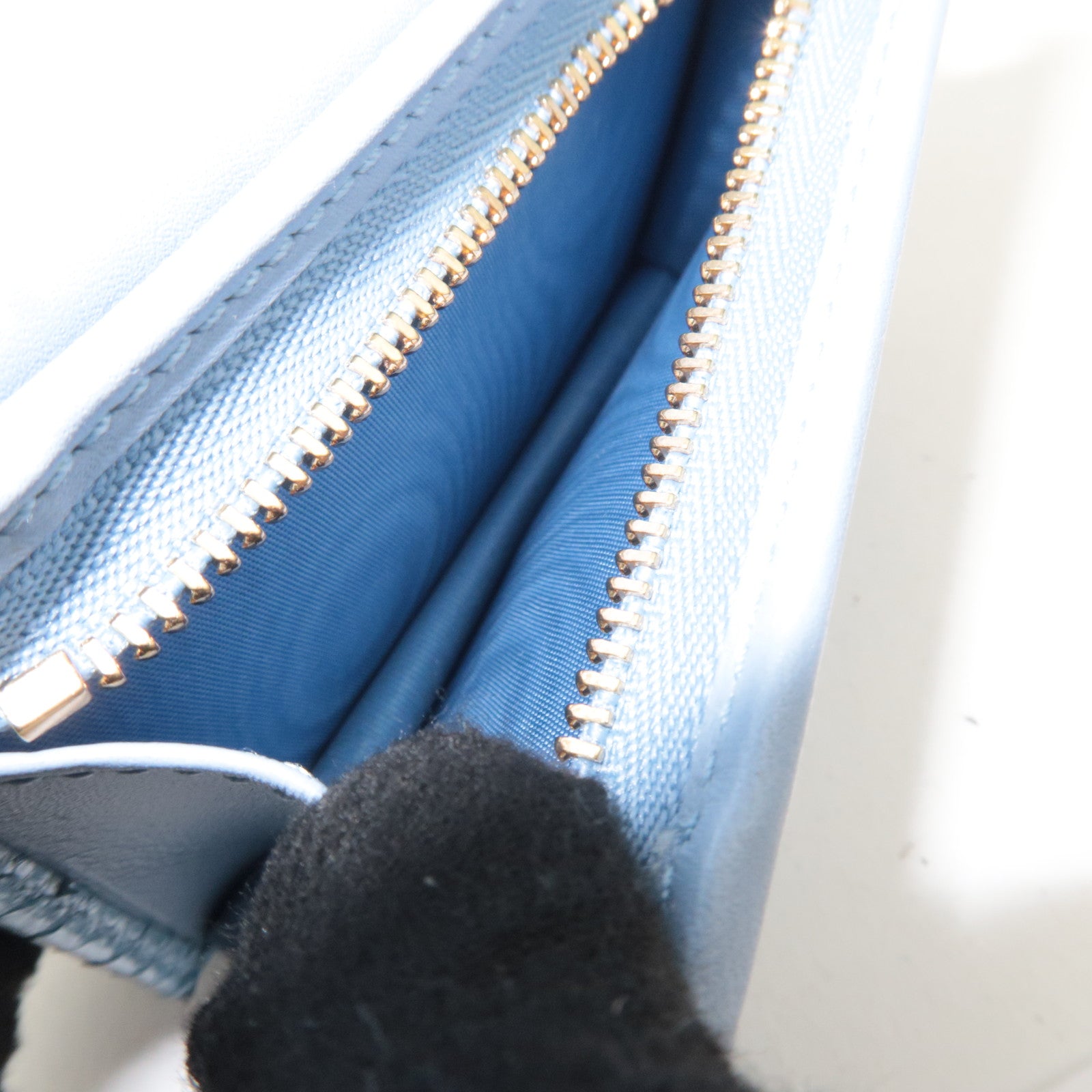 GUCCI GG Marmont Python Wallet Light Blue 456126
