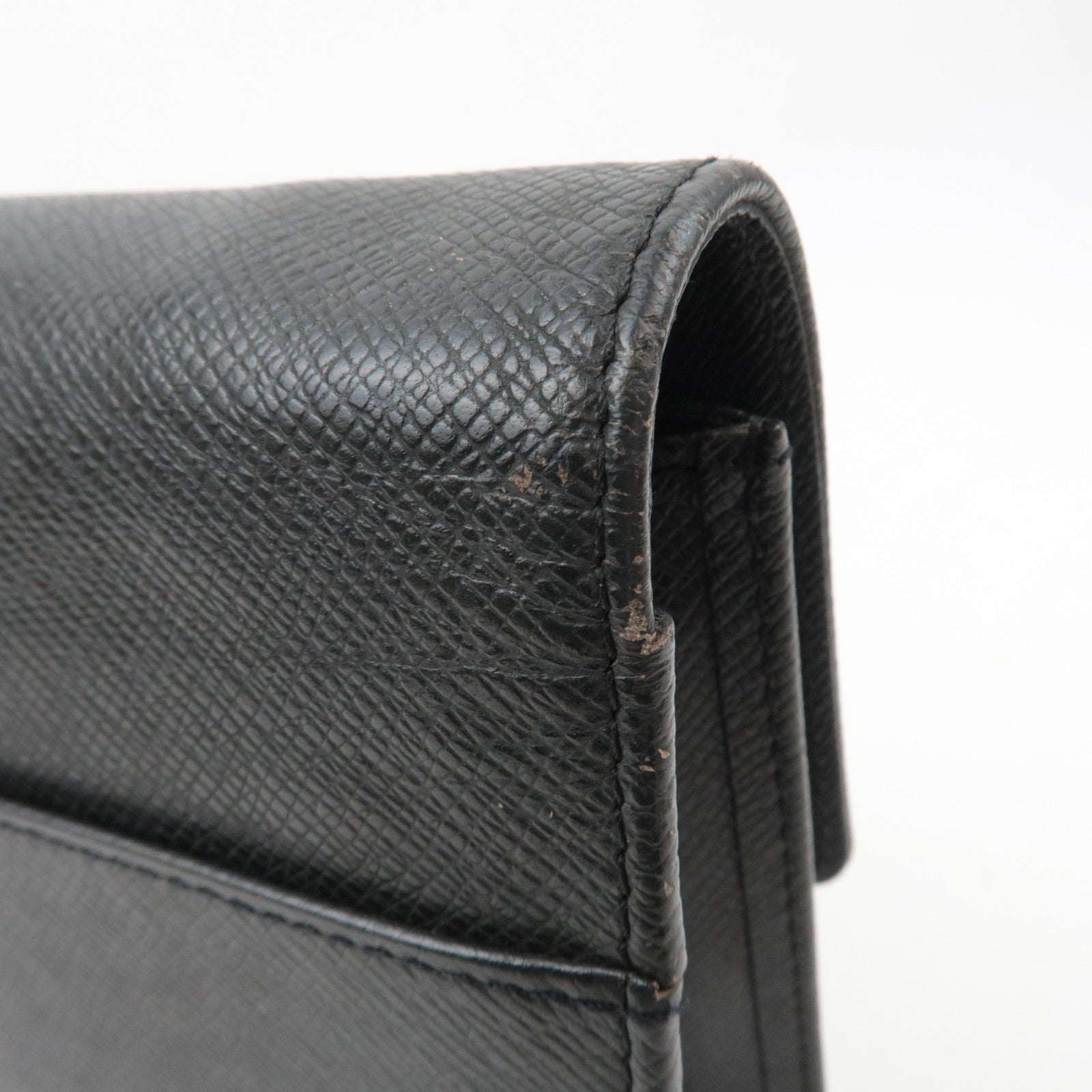 Louis Vuitton Taiga Selenga Clutch Bag Ardoise M30782