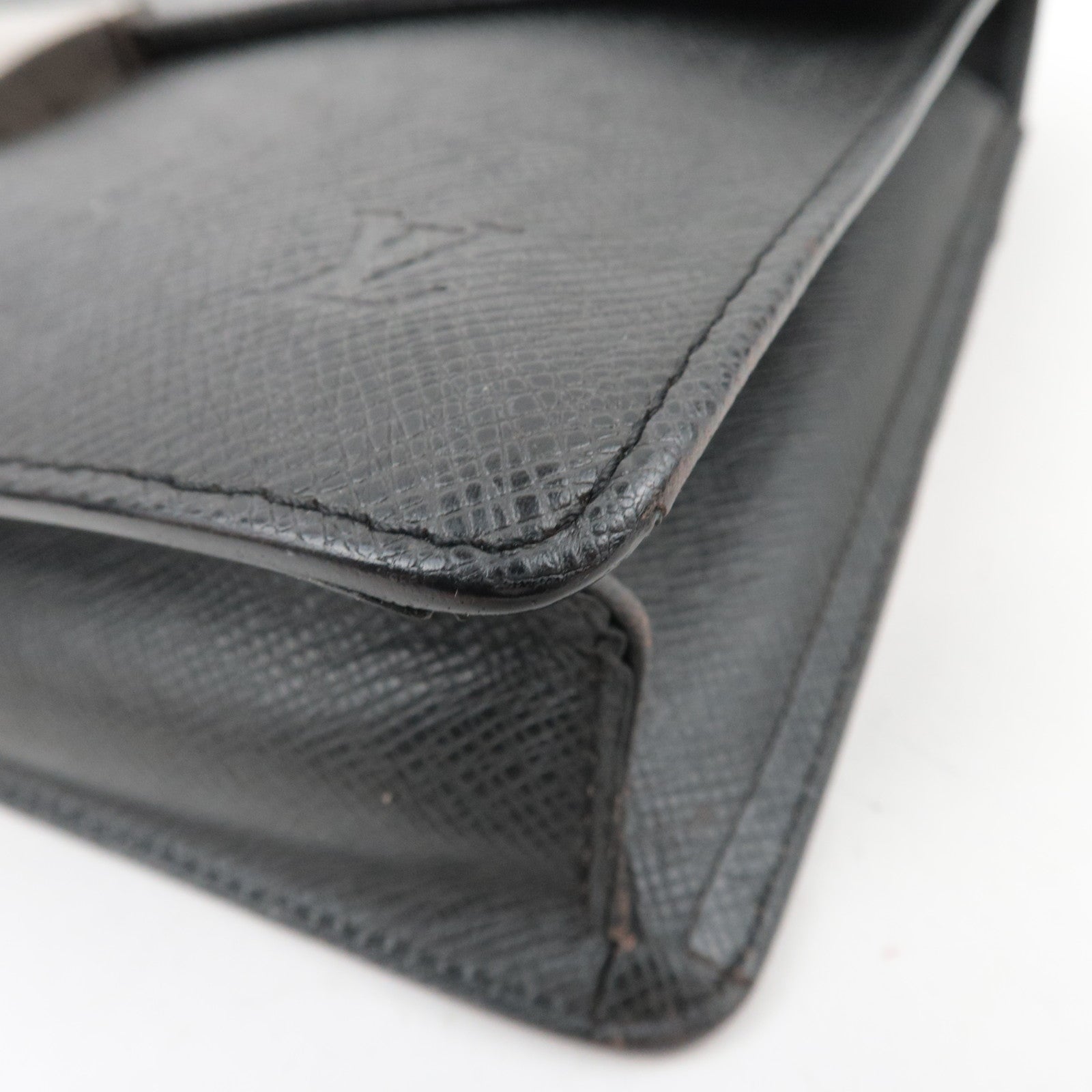 Louis Vuitton Taiga Selenga Clutch Bag Ardoise M30782
