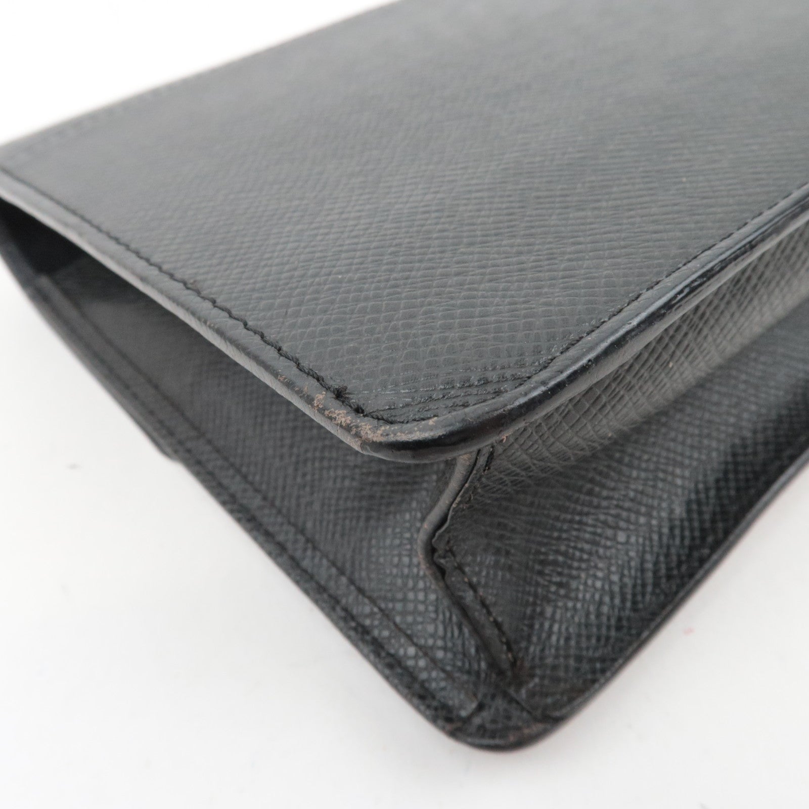 Louis Vuitton Taiga Selenga Clutch Bag Ardoise M30782