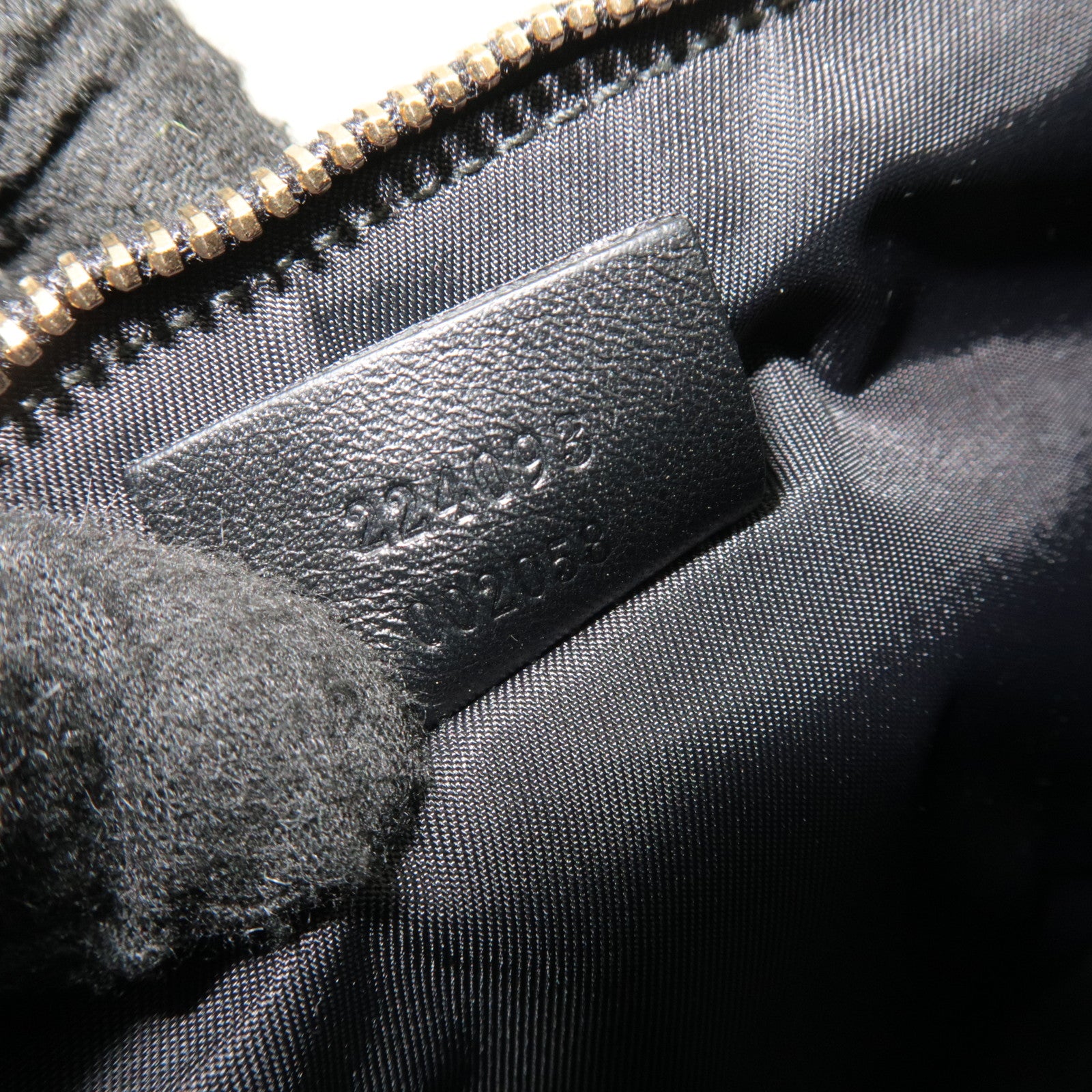GUCCI Sherry GG Canvas Shoulder Bag Black 224093