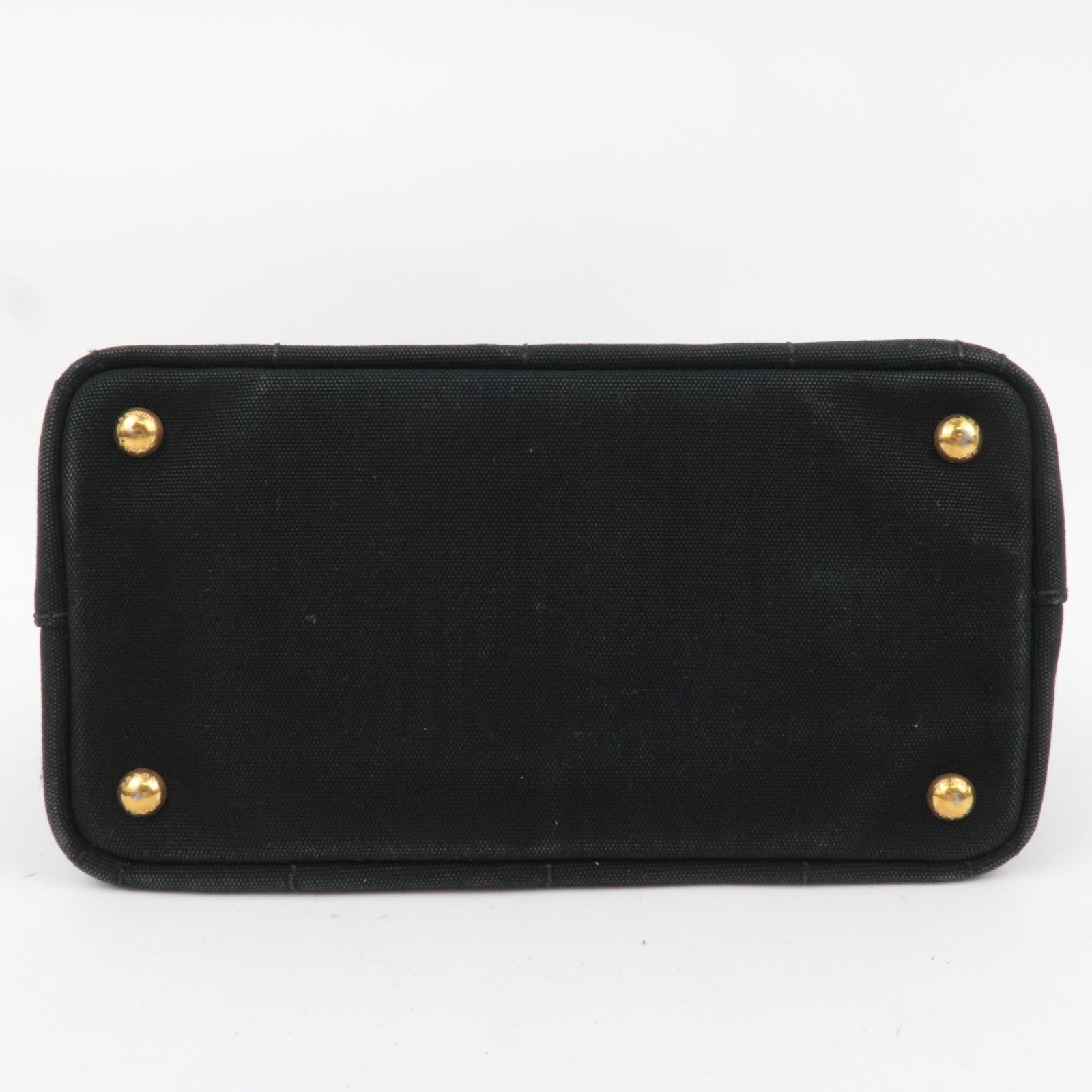 PPRADA Canapa Mini 2Way Canvas Tote Bag Black 1BG439