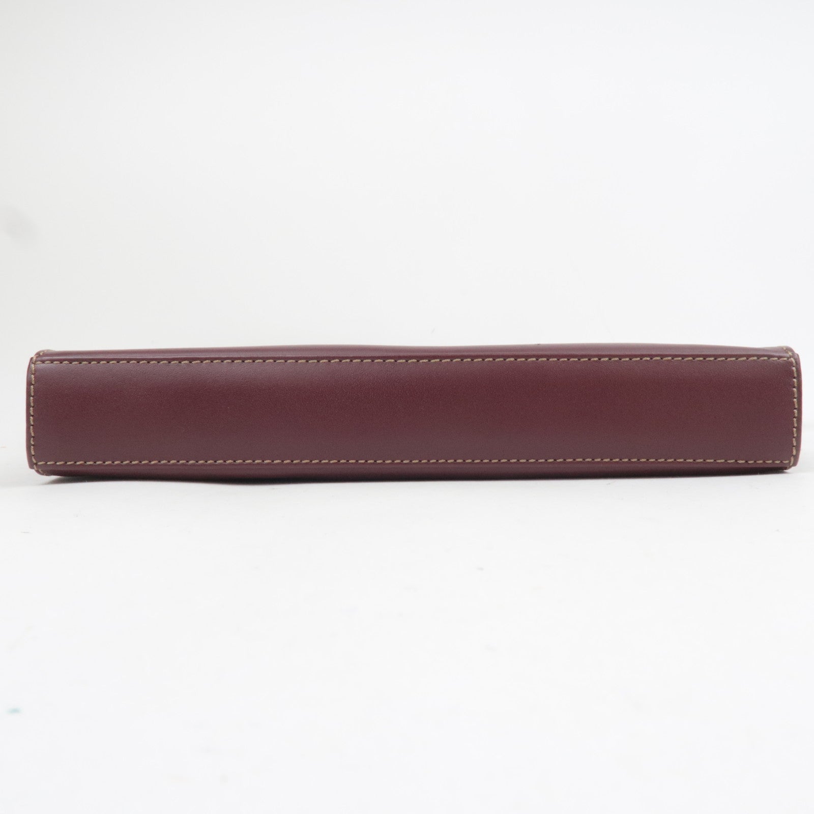 Cartier Must Line Leather Shoulder Bag Bordeaux
