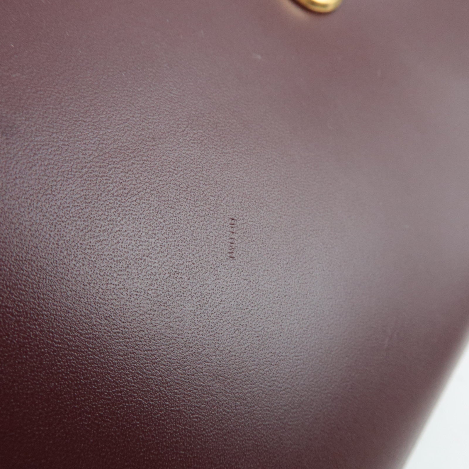Cartier Must Line Leather Shoulder Bag Bordeaux