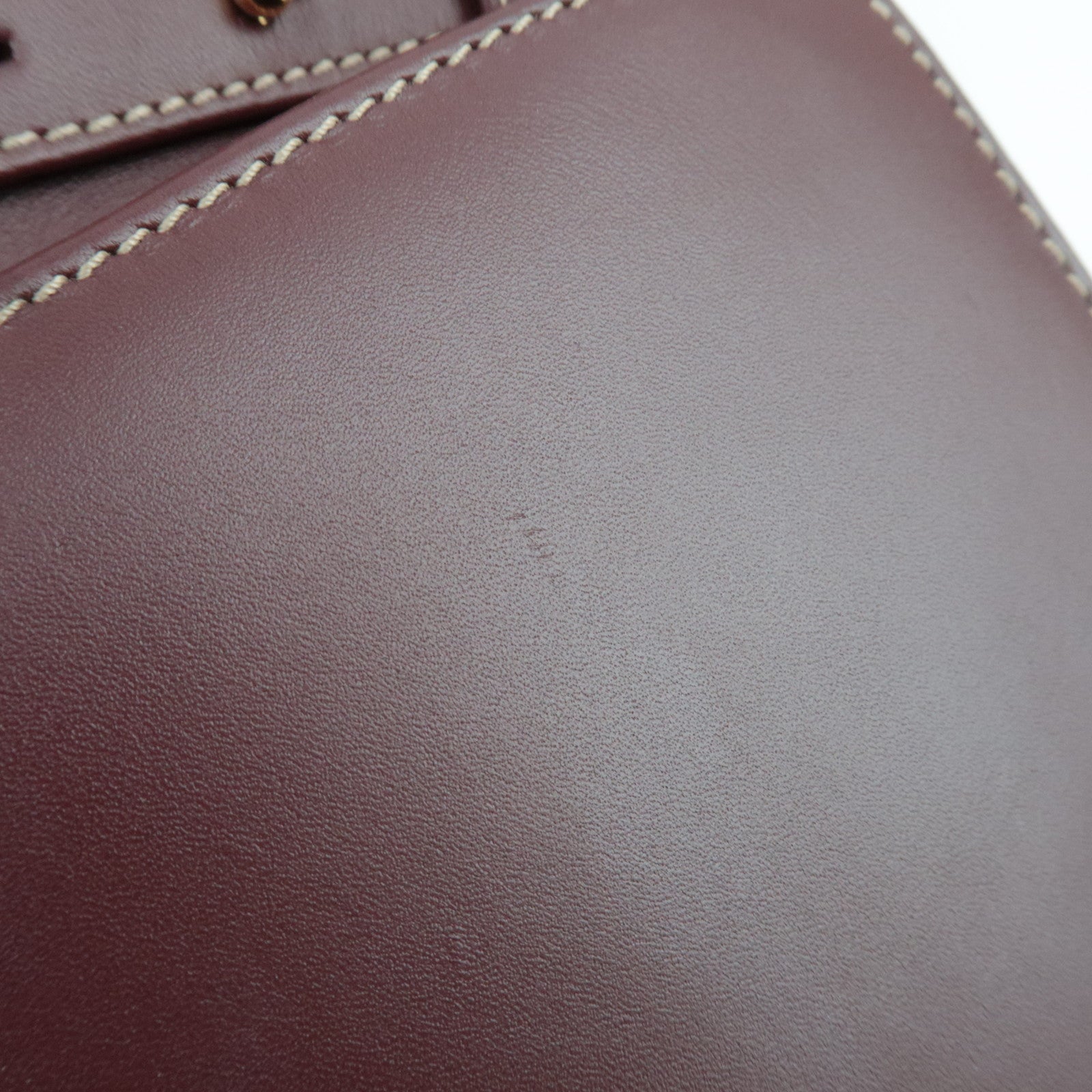 Cartier Must Line Leather Shoulder Bag Bordeaux