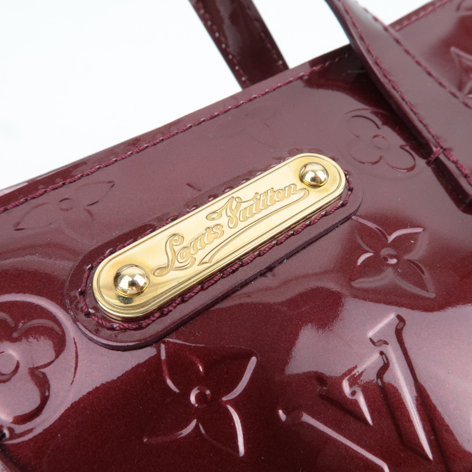 Louis Vuitton Monogram Vernis Wilshire PM Handbag Rouge Fauviste M91644
