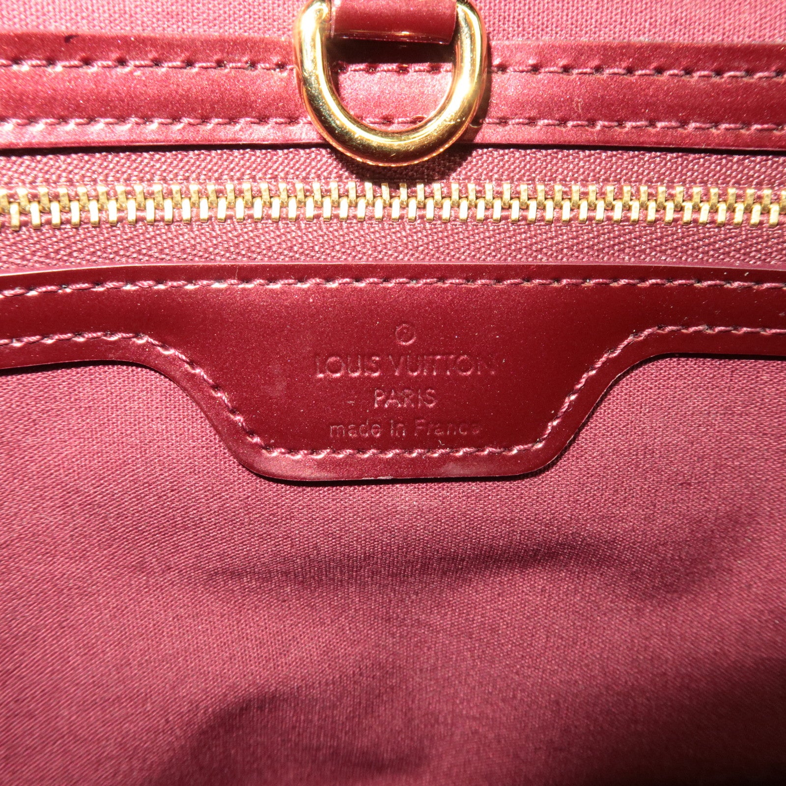Louis Vuitton Monogram Vernis Wilshire PM Handbag Rouge Fauviste M91644