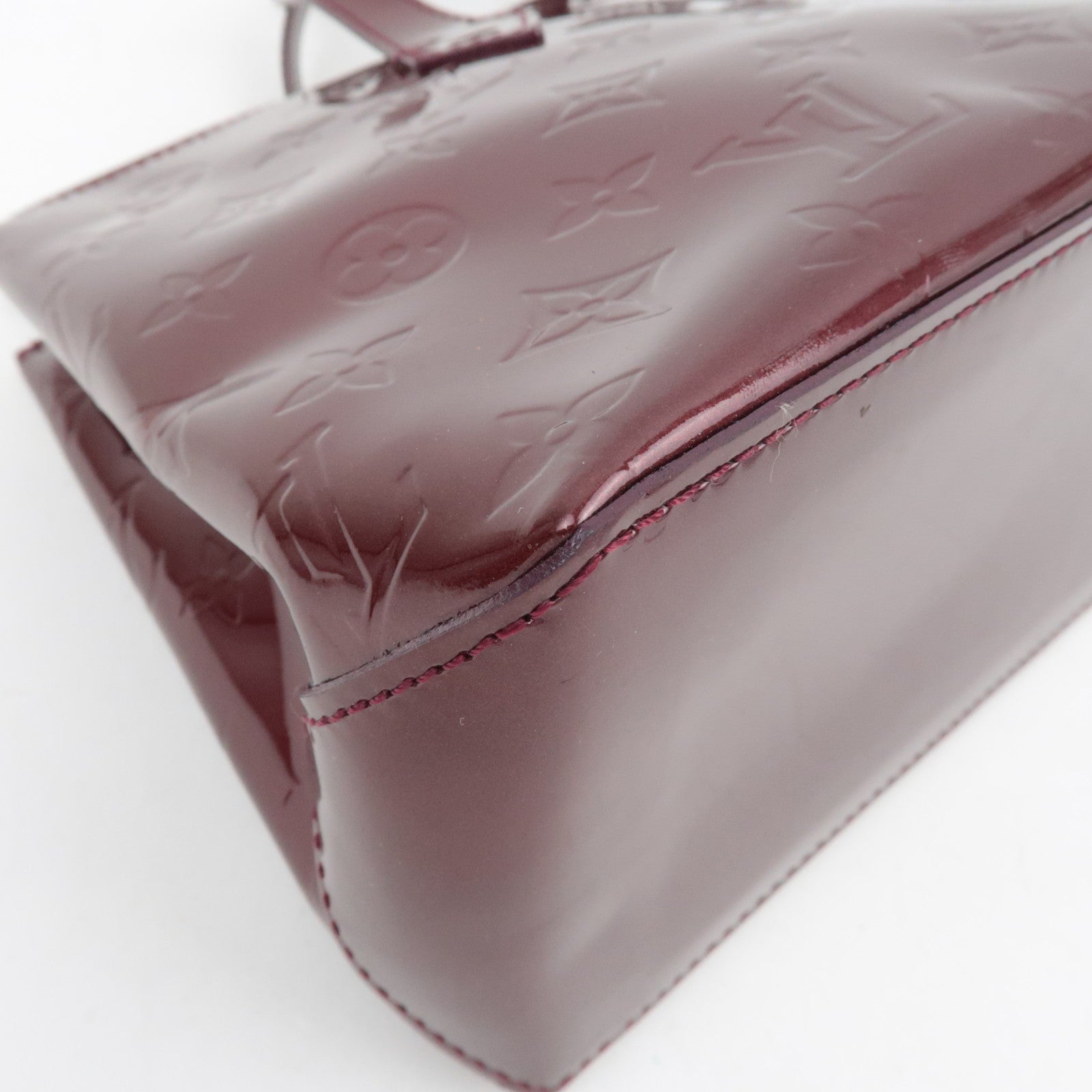 Louis Vuitton Monogram Vernis Wilshire PM Handbag Rouge Fauviste M91644