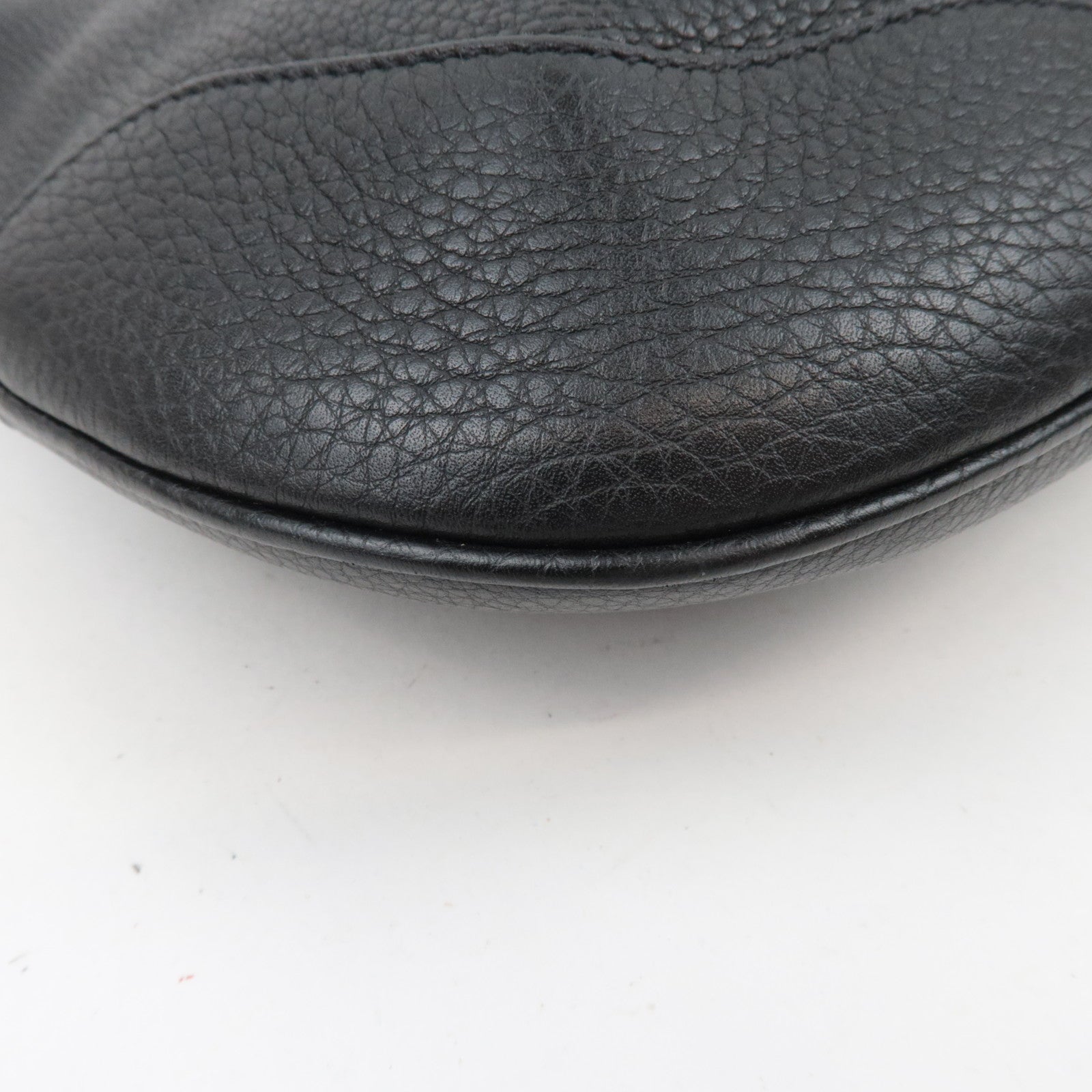 PRADA Leather One Shoulder Bag Black