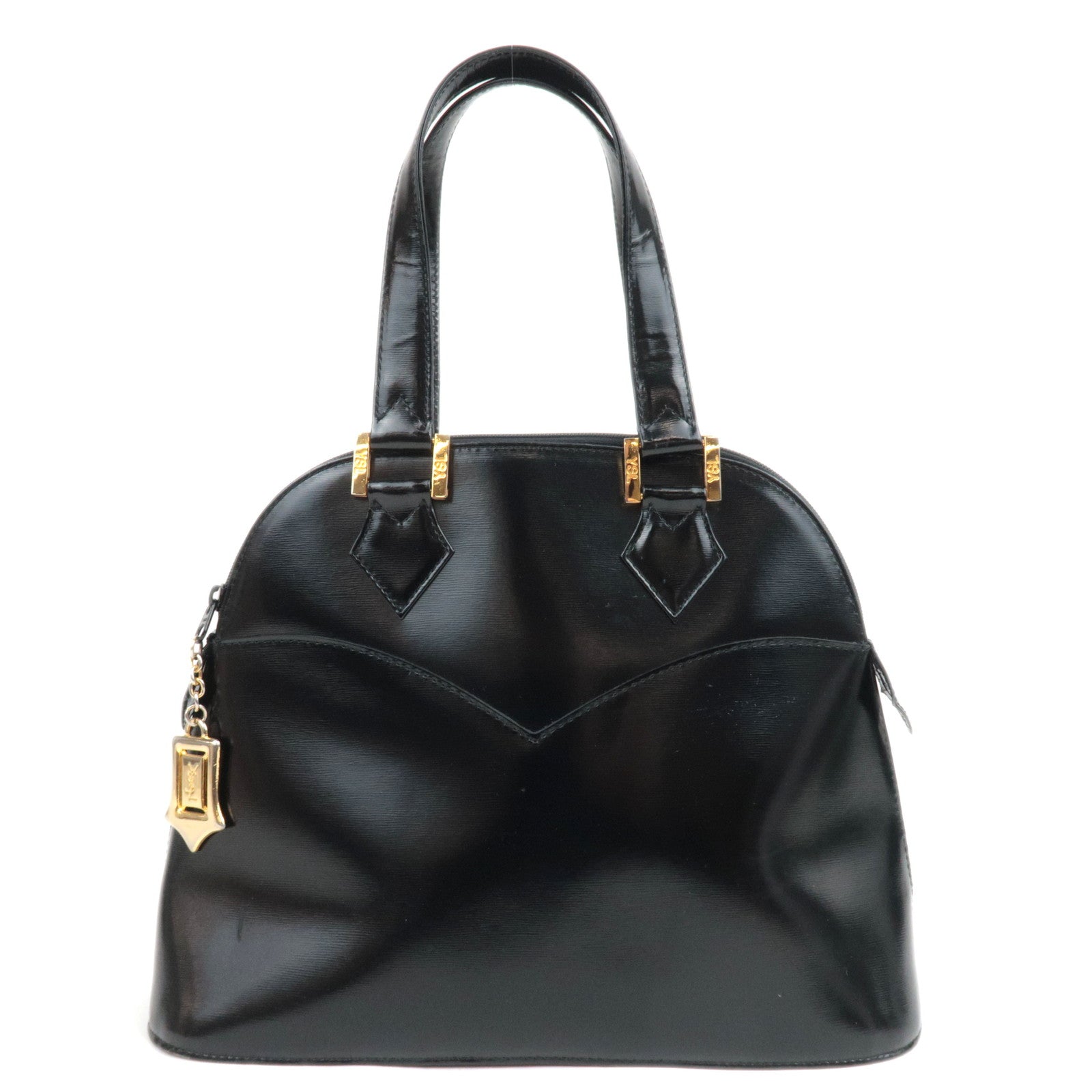 SAINT LAURENT YSL Leather Handbag Black88780